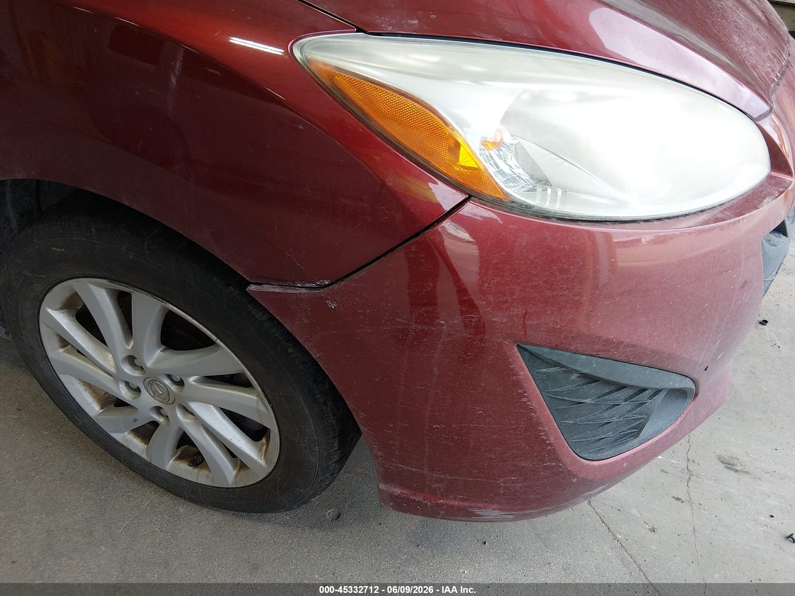 2012 Mazda Mazda5 Sport Burgundy vin: JM1CW2BL8C0117750