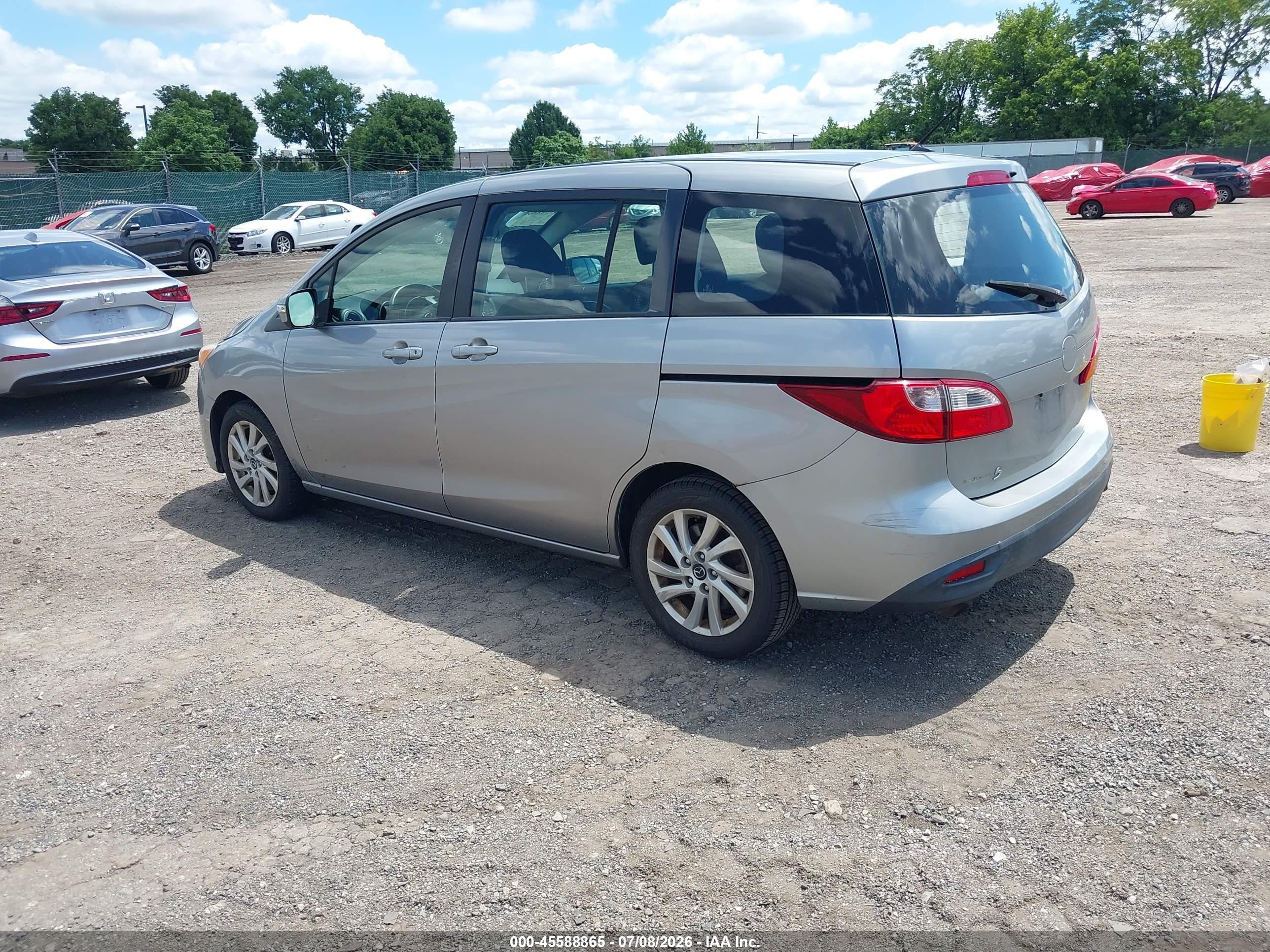 2013 Mazda Mazda5 Sport Silver vin: JM1CW2BL8D0147543