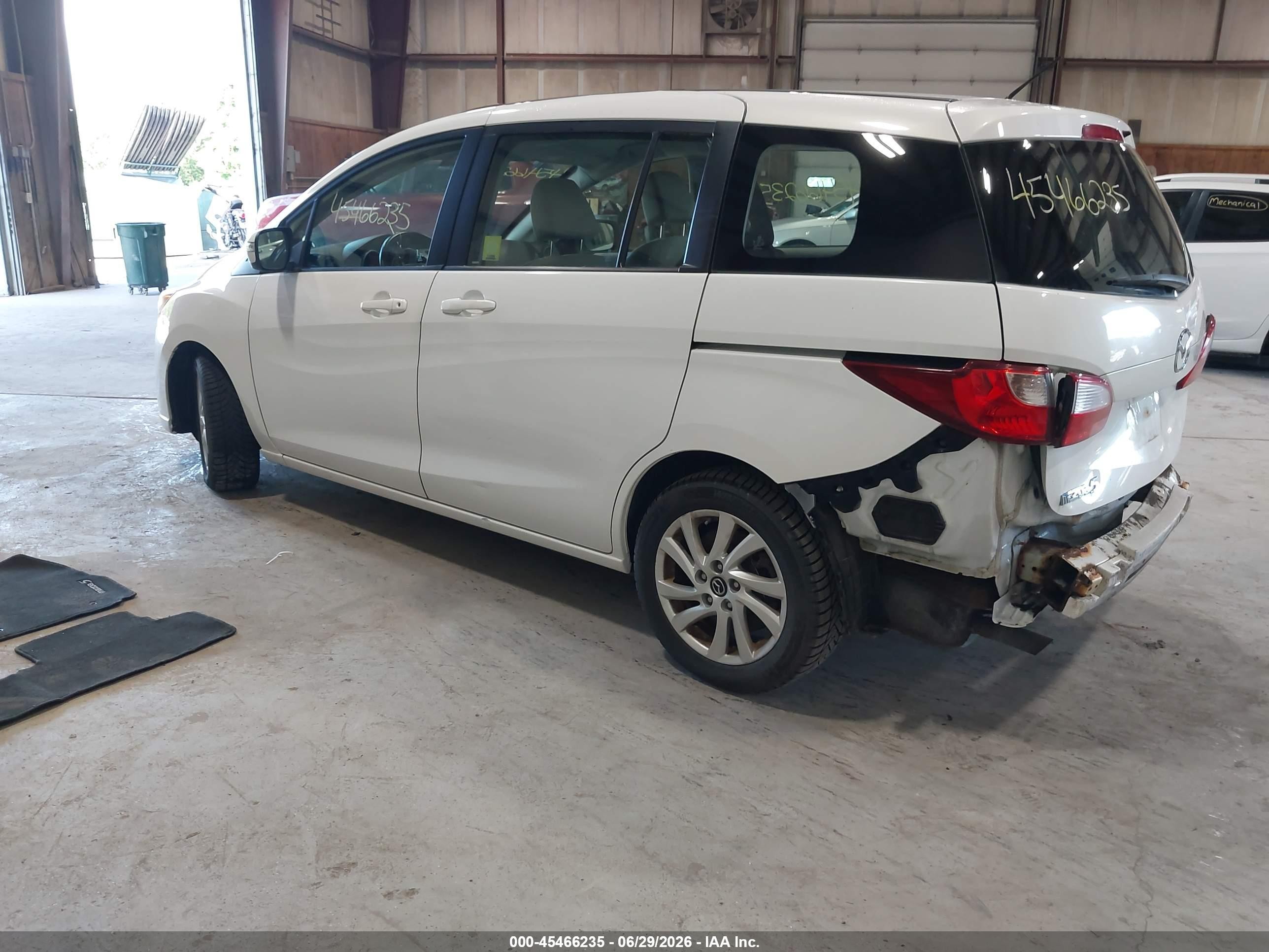 2013 Mazda Mazda5 Sport White vin: JM1CW2BL8D0150474