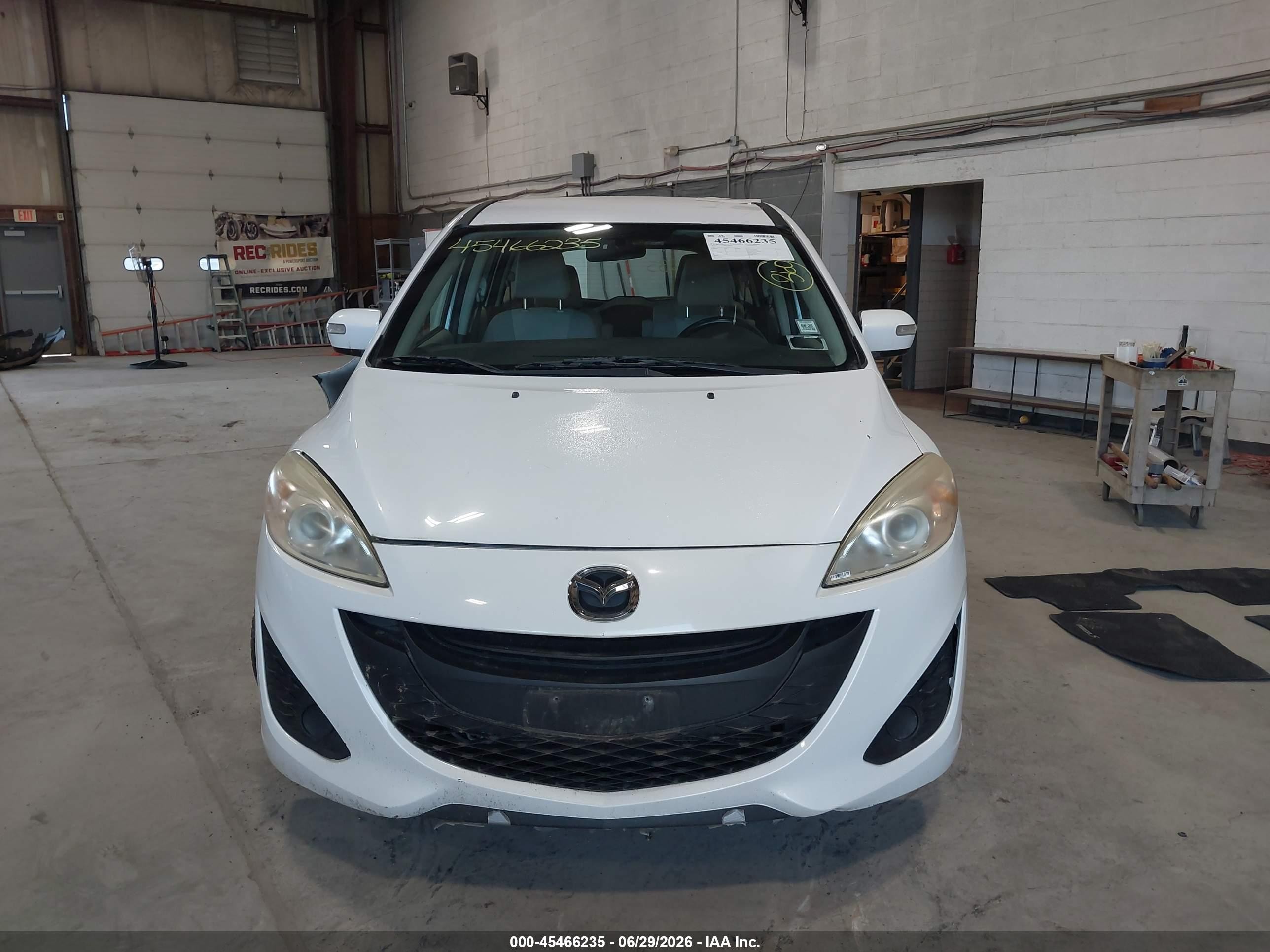 2013 Mazda Mazda5 Sport White vin: JM1CW2BL8D0150474