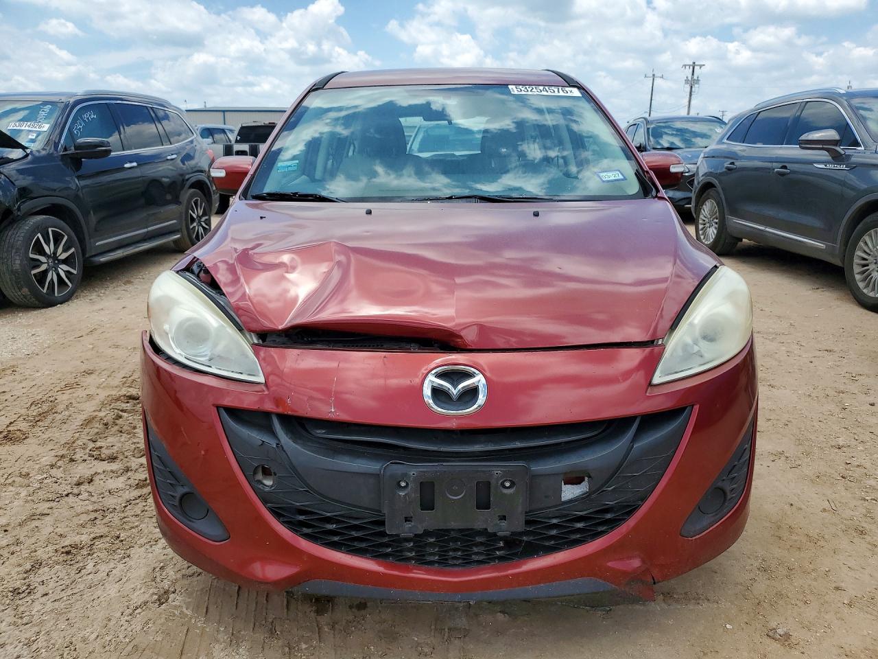 2015 Mazda 5 Sport Red vin: JM1CW2BL8F0190475