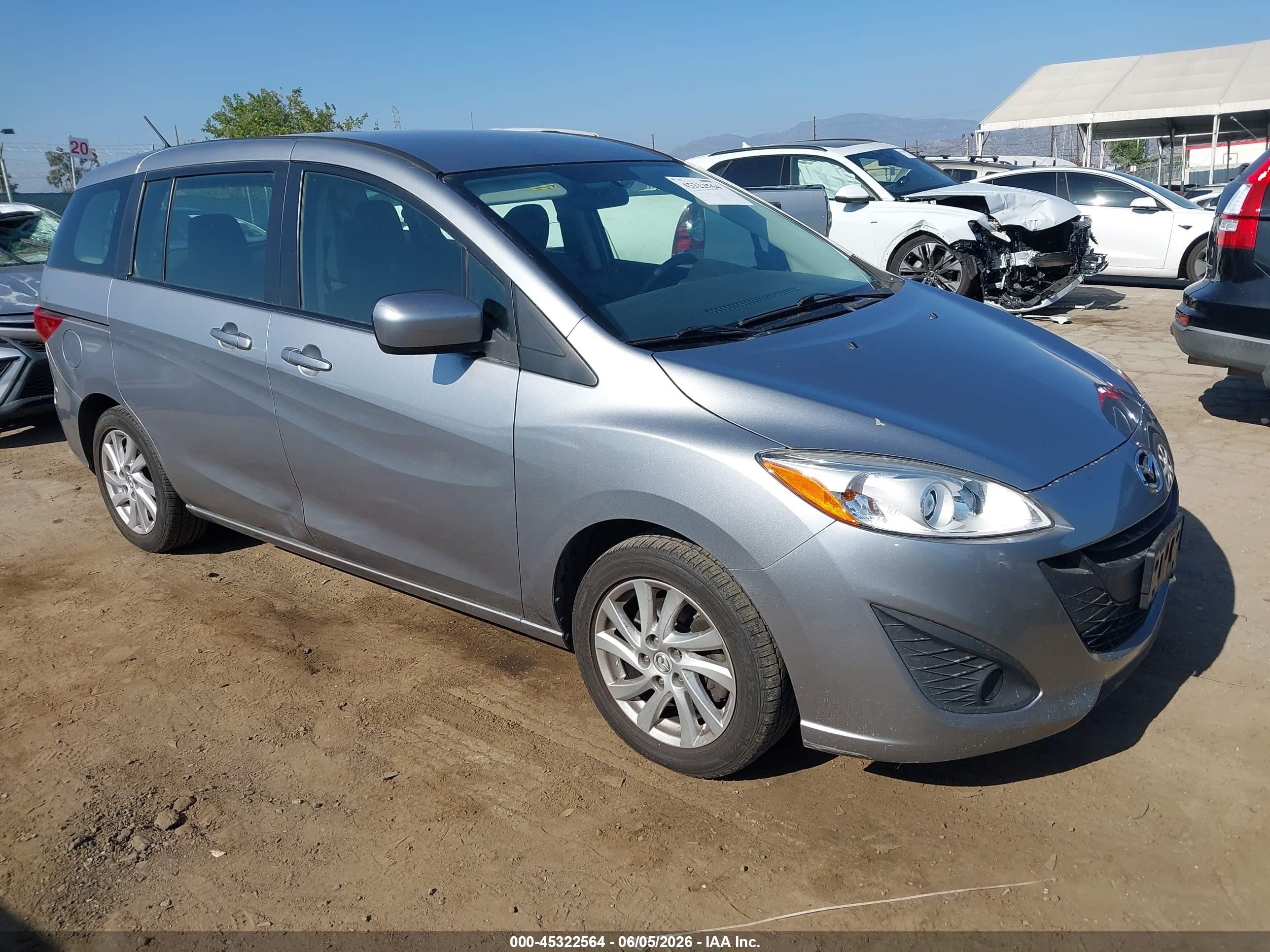 2012 Mazda Mazda5 Sport Gray vin: JM1CW2BL9C0111164