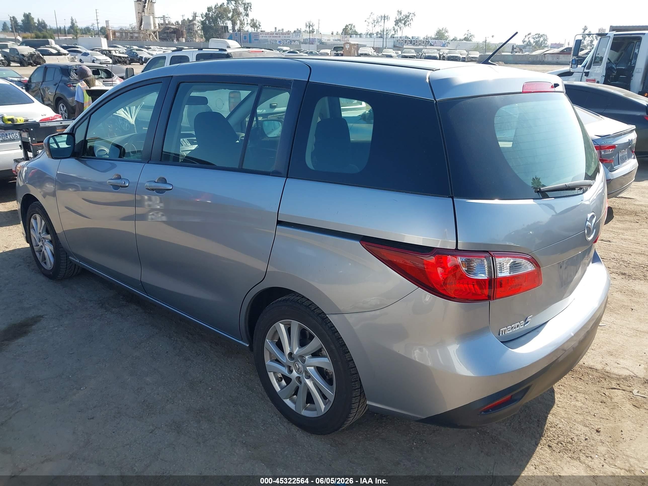 2012 Mazda Mazda5 Sport Gray vin: JM1CW2BL9C0111164