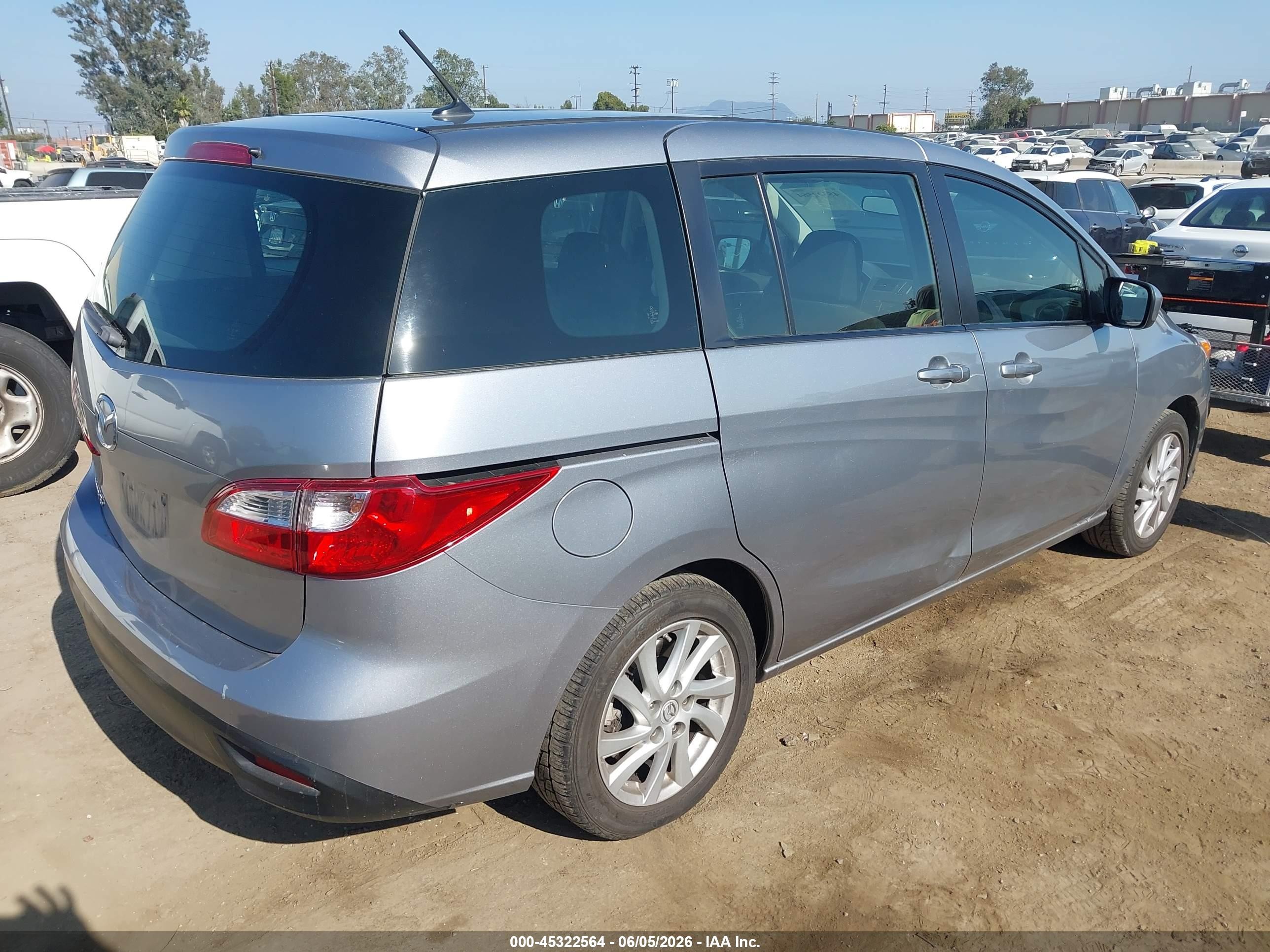 2012 Mazda Mazda5 Sport Gray vin: JM1CW2BL9C0111164