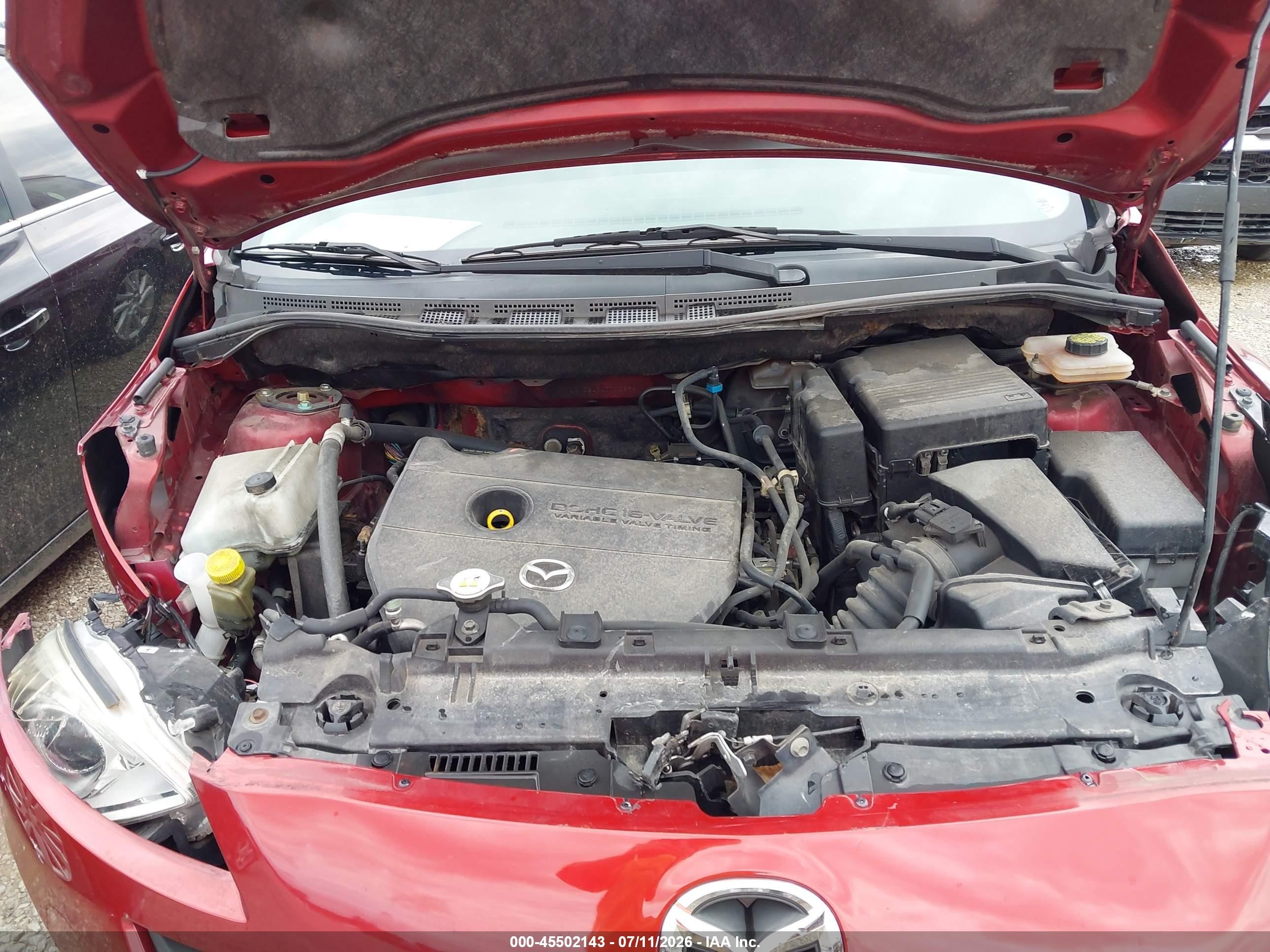 2012 Mazda Mazda5 Sport Красный vin: JM1CW2BL9C0112864