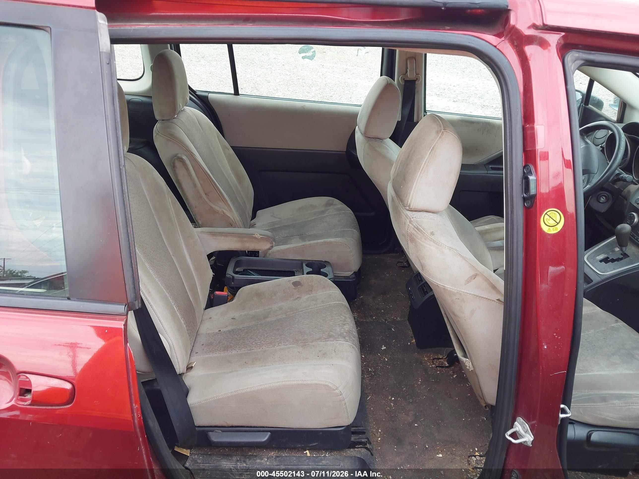 2012 Mazda Mazda5 Sport Красный vin: JM1CW2BL9C0112864