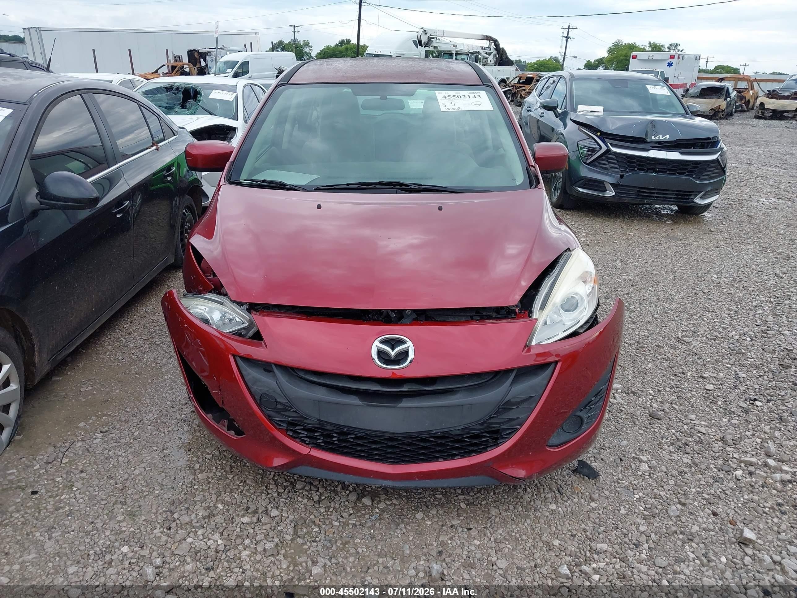 2012 Mazda Mazda5 Sport Красный vin: JM1CW2BL9C0112864