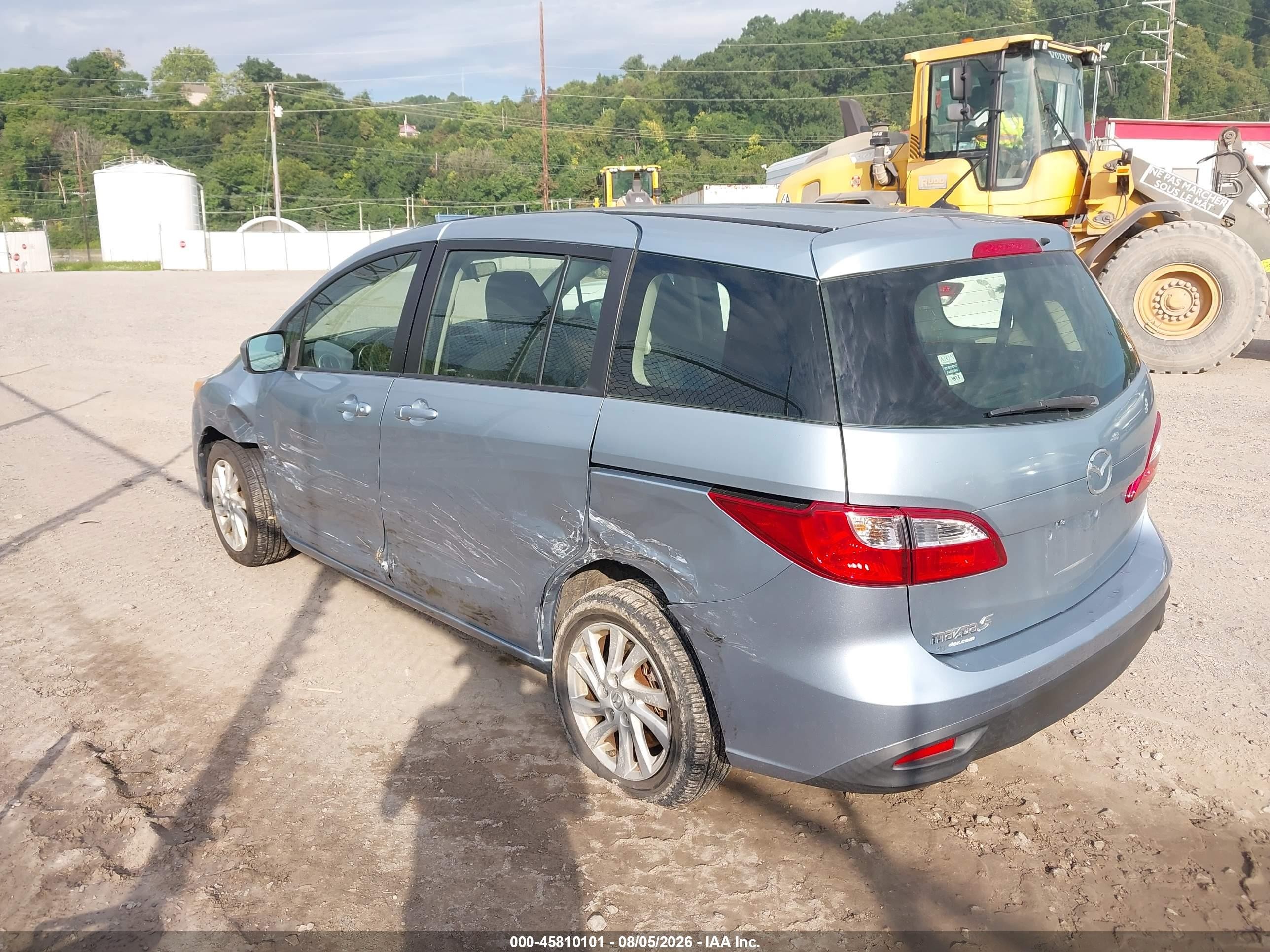 2012 Mazda Mazda5 Sport Light Blue vin: JM1CW2BL9C0134265
