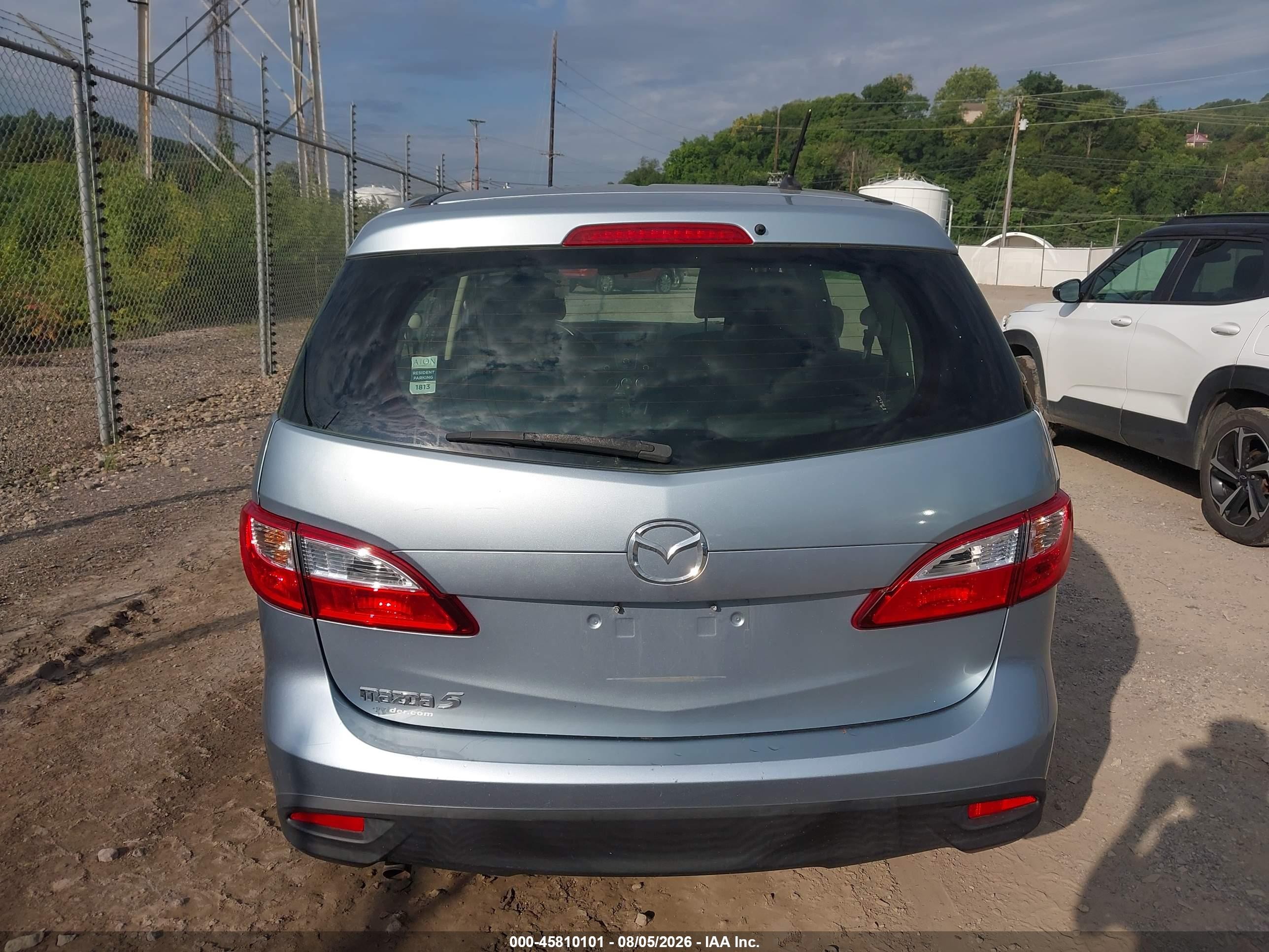 2012 Mazda Mazda5 Sport Light Blue vin: JM1CW2BL9C0134265