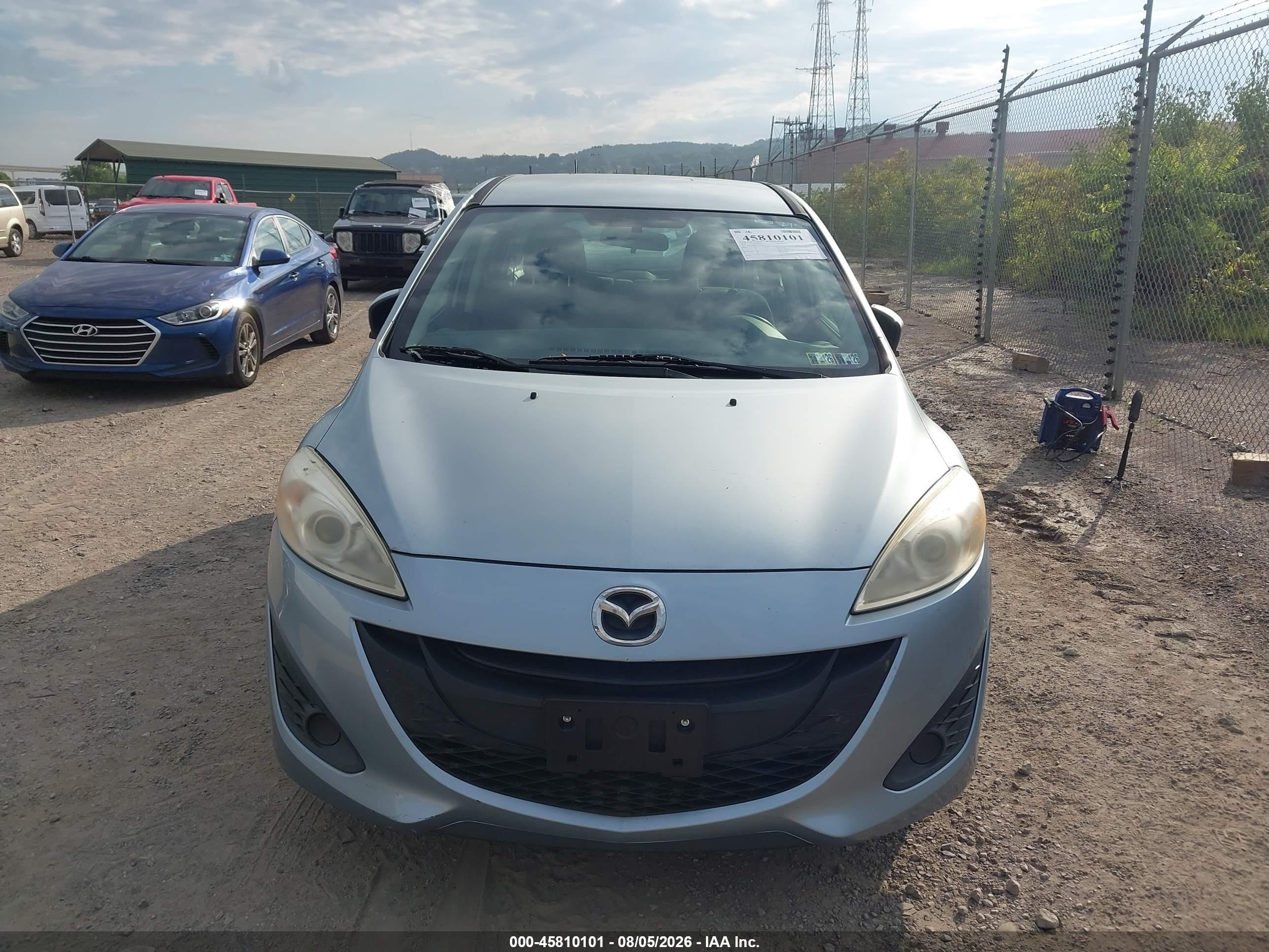 2012 Mazda Mazda5 Sport Light Blue vin: JM1CW2BL9C0134265