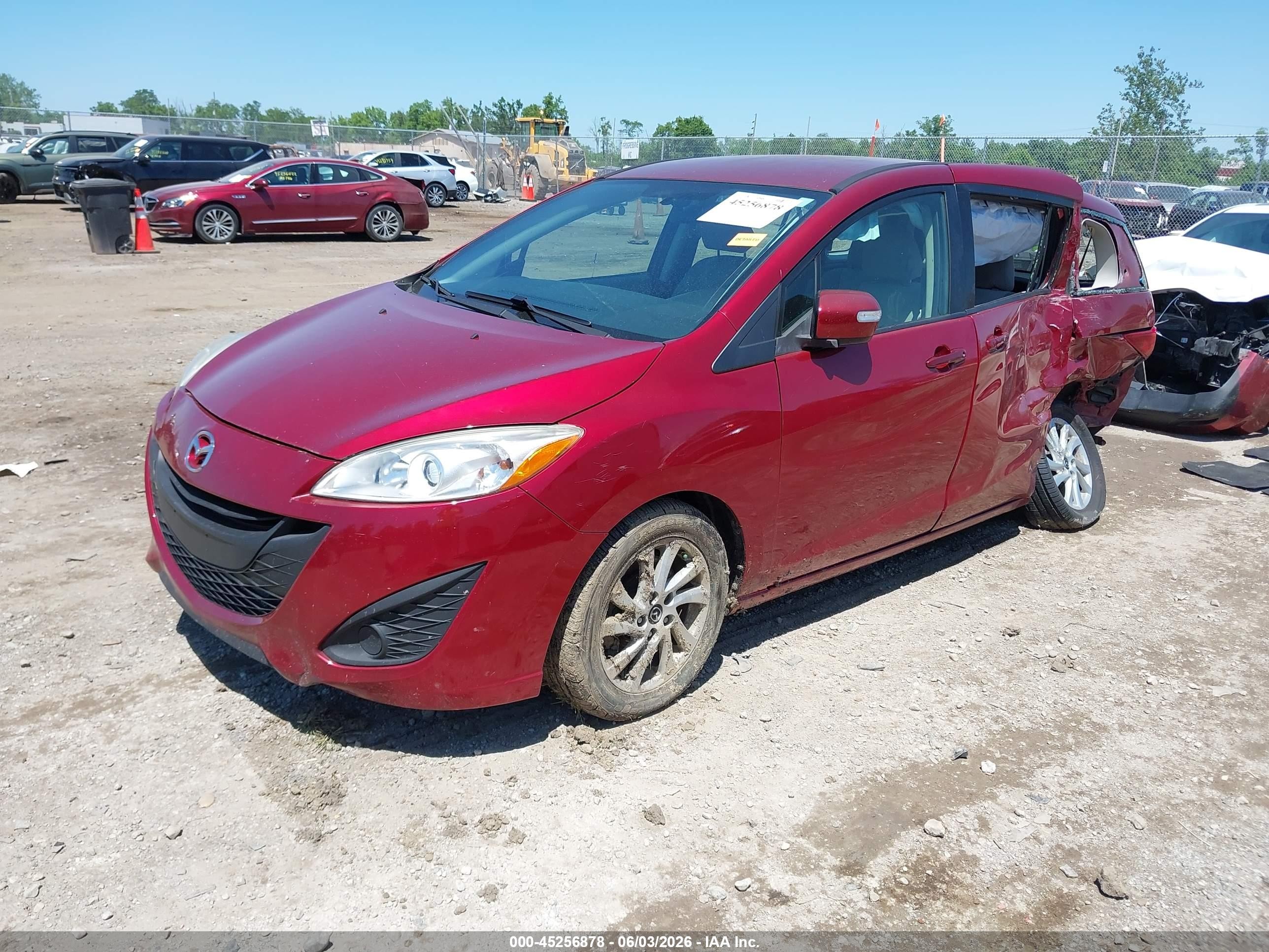 2013 Mazda Mazda5 Sport Red vin: JM1CW2BL9D0145333