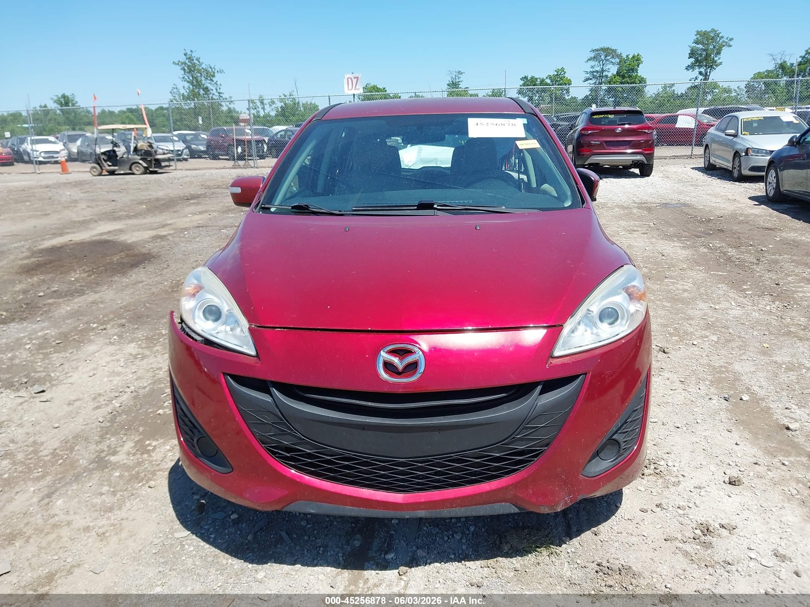 2013 Mazda Mazda5 Sport Red vin: JM1CW2BL9D0145333