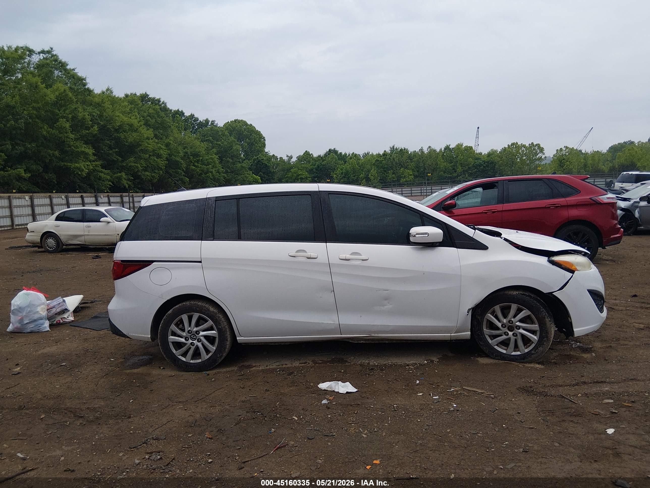 2013 Mazda Mazda5 Sport White vin: JM1CW2BL9D0145977