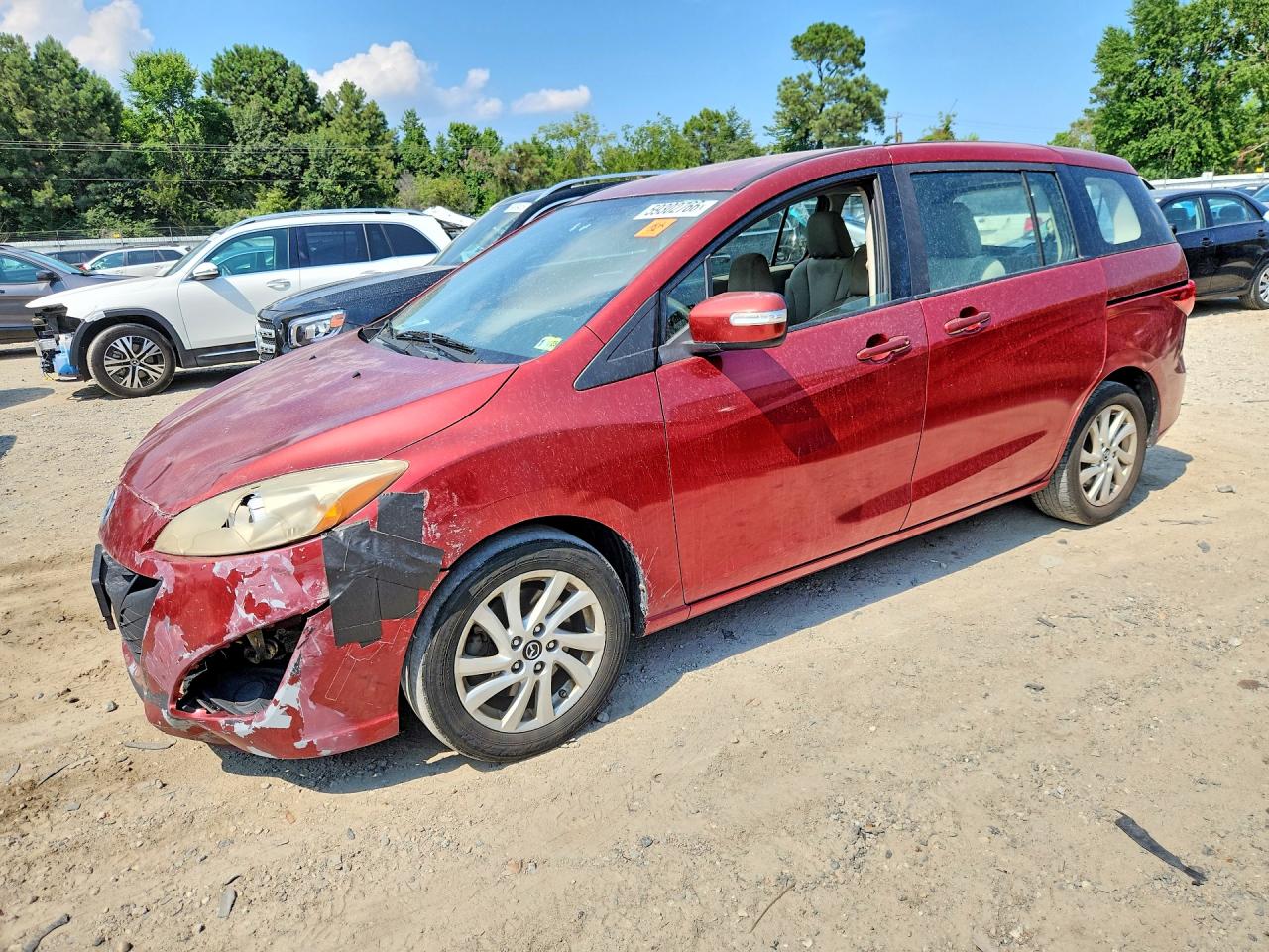 2013 Mazda 5 Red vin: JM1CW2BL9D0148961