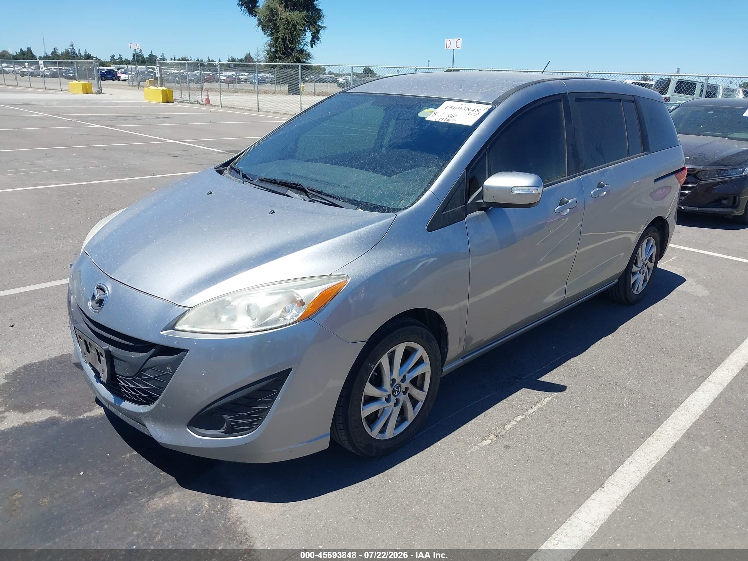 2014 Mazda Mazda5 Sport Silver vin: JM1CW2BL9E0177703