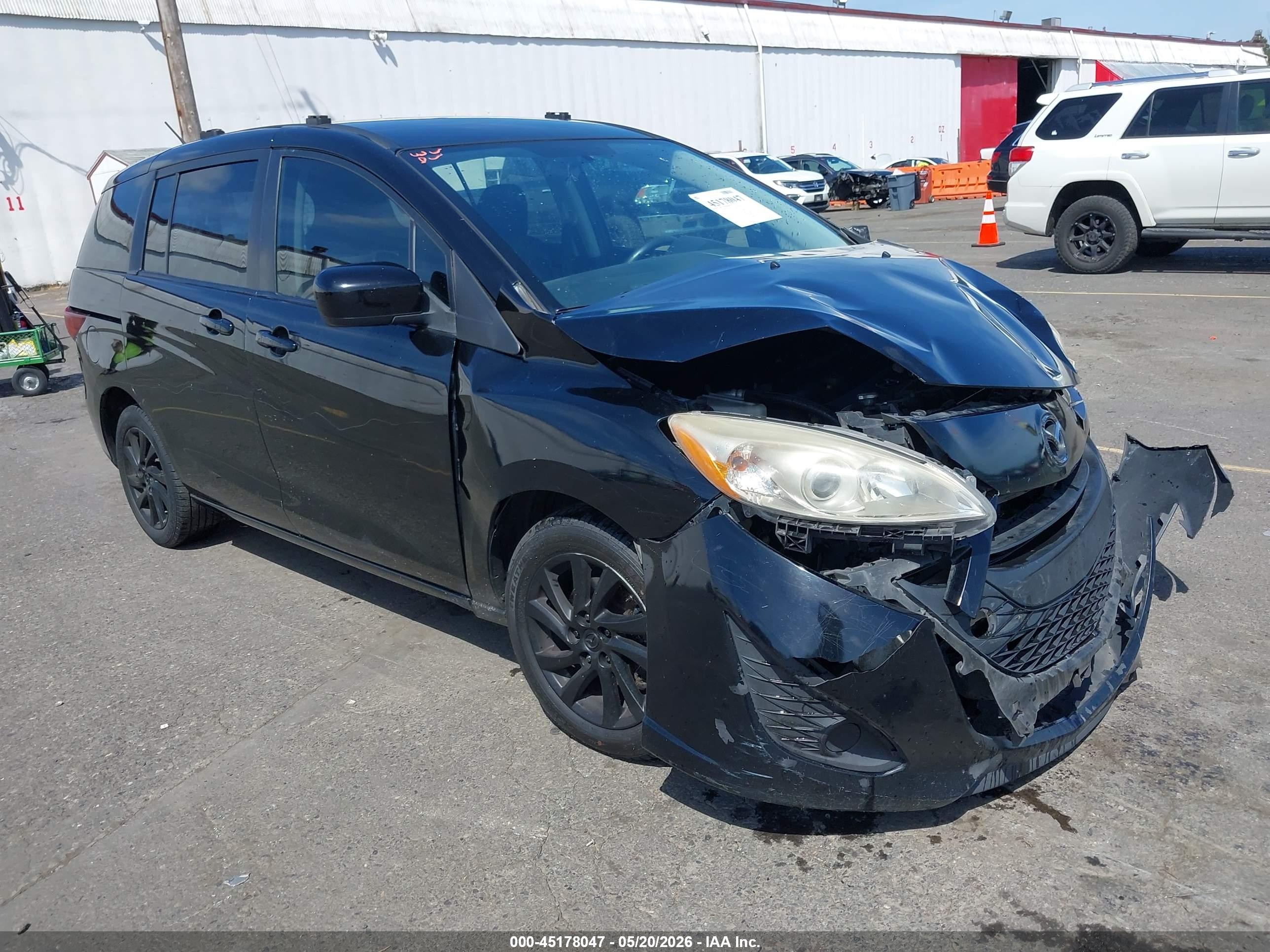 2012 Mazda Mazda5 Sport Black vin: JM1CW2BLXC0102828