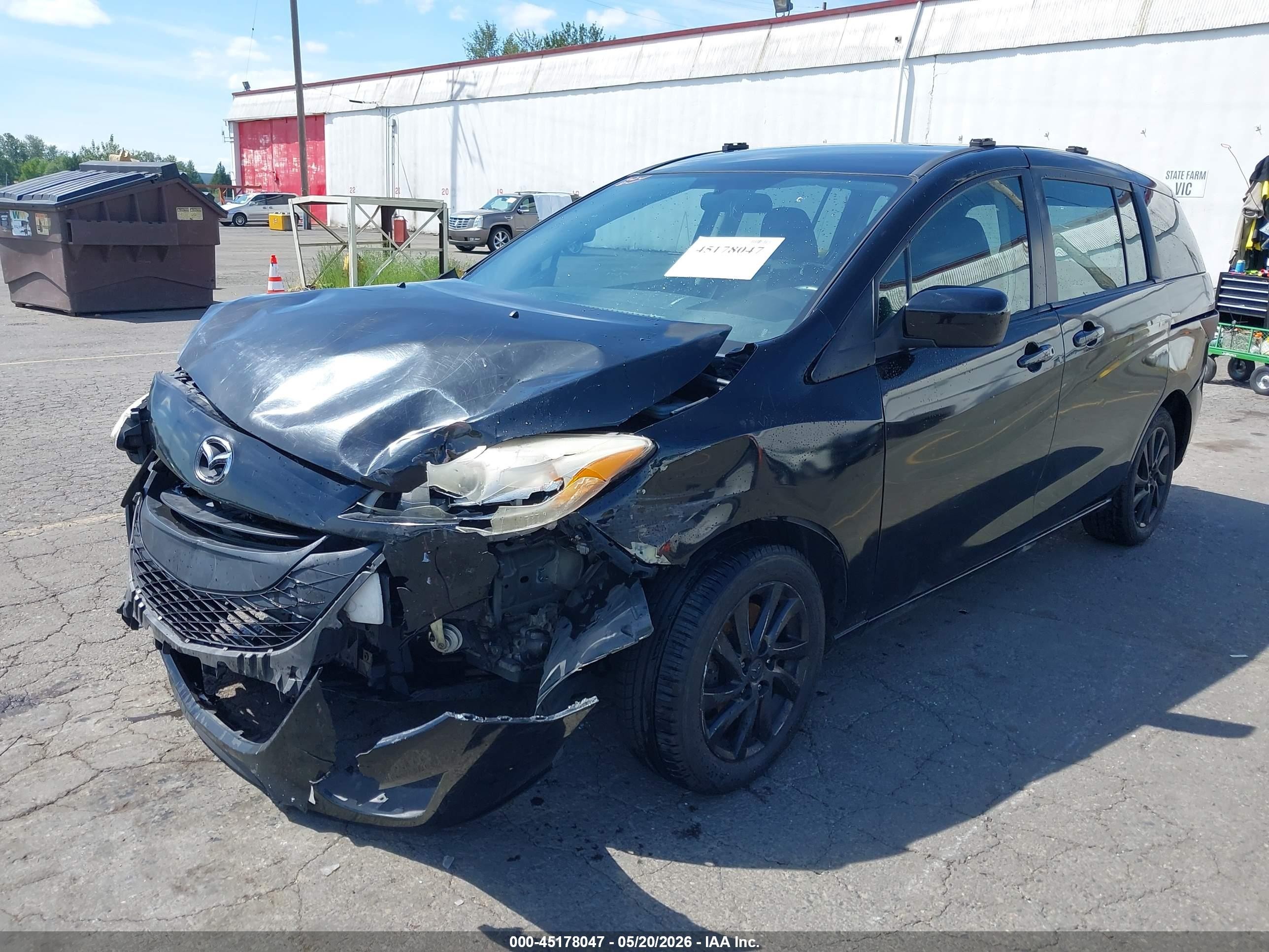 2012 Mazda Mazda5 Sport Black vin: JM1CW2BLXC0102828