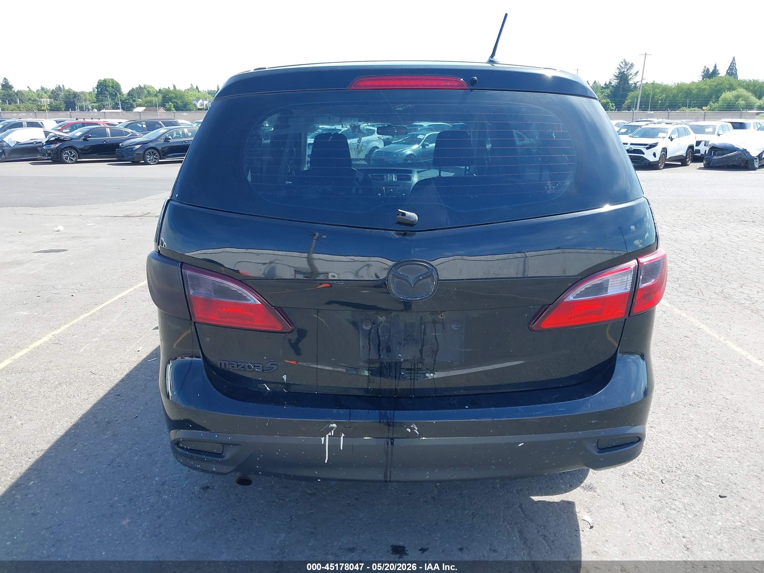 2012 Mazda Mazda5 Sport Black vin: JM1CW2BLXC0102828