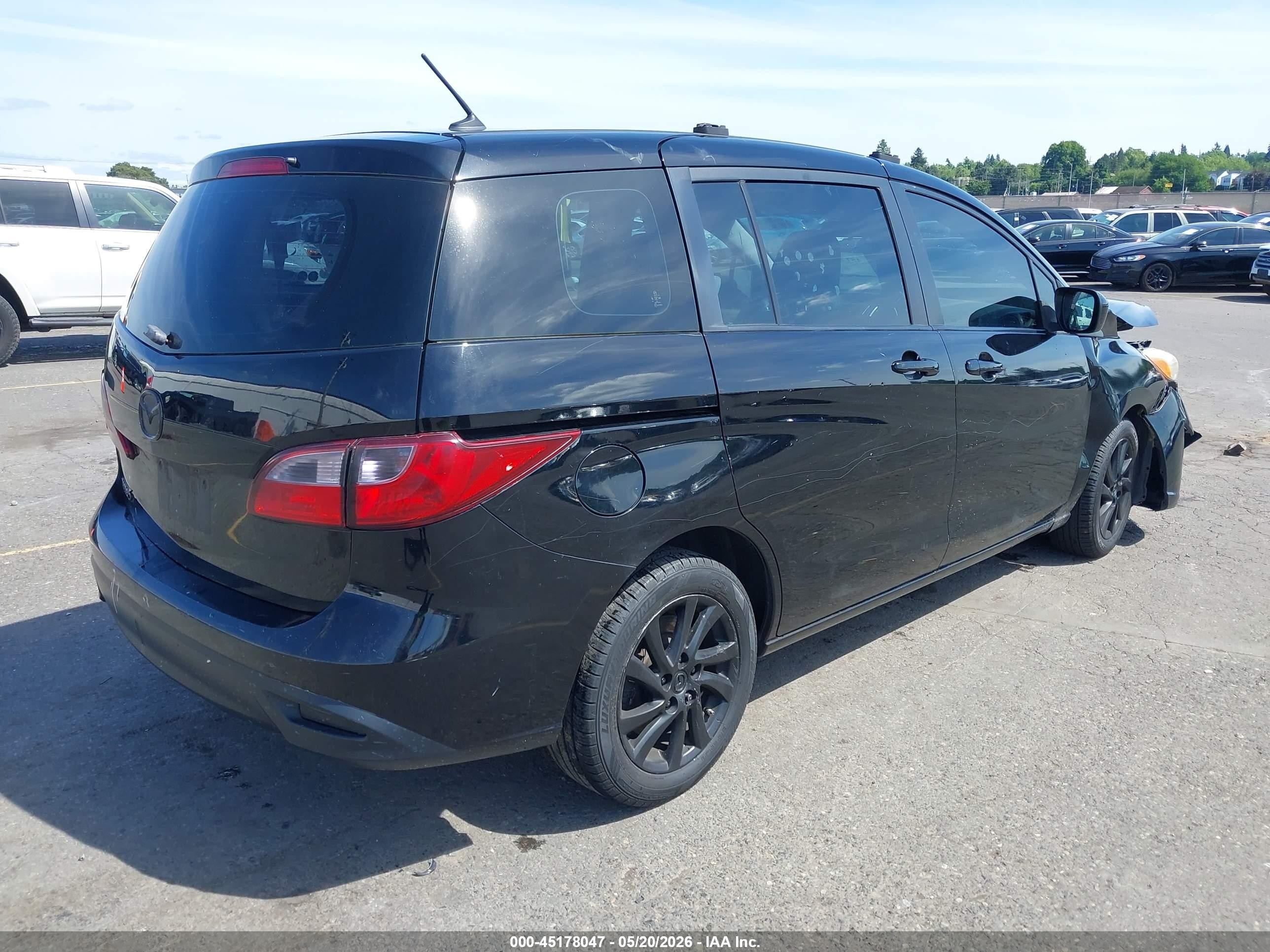 2012 Mazda Mazda5 Sport Black vin: JM1CW2BLXC0102828