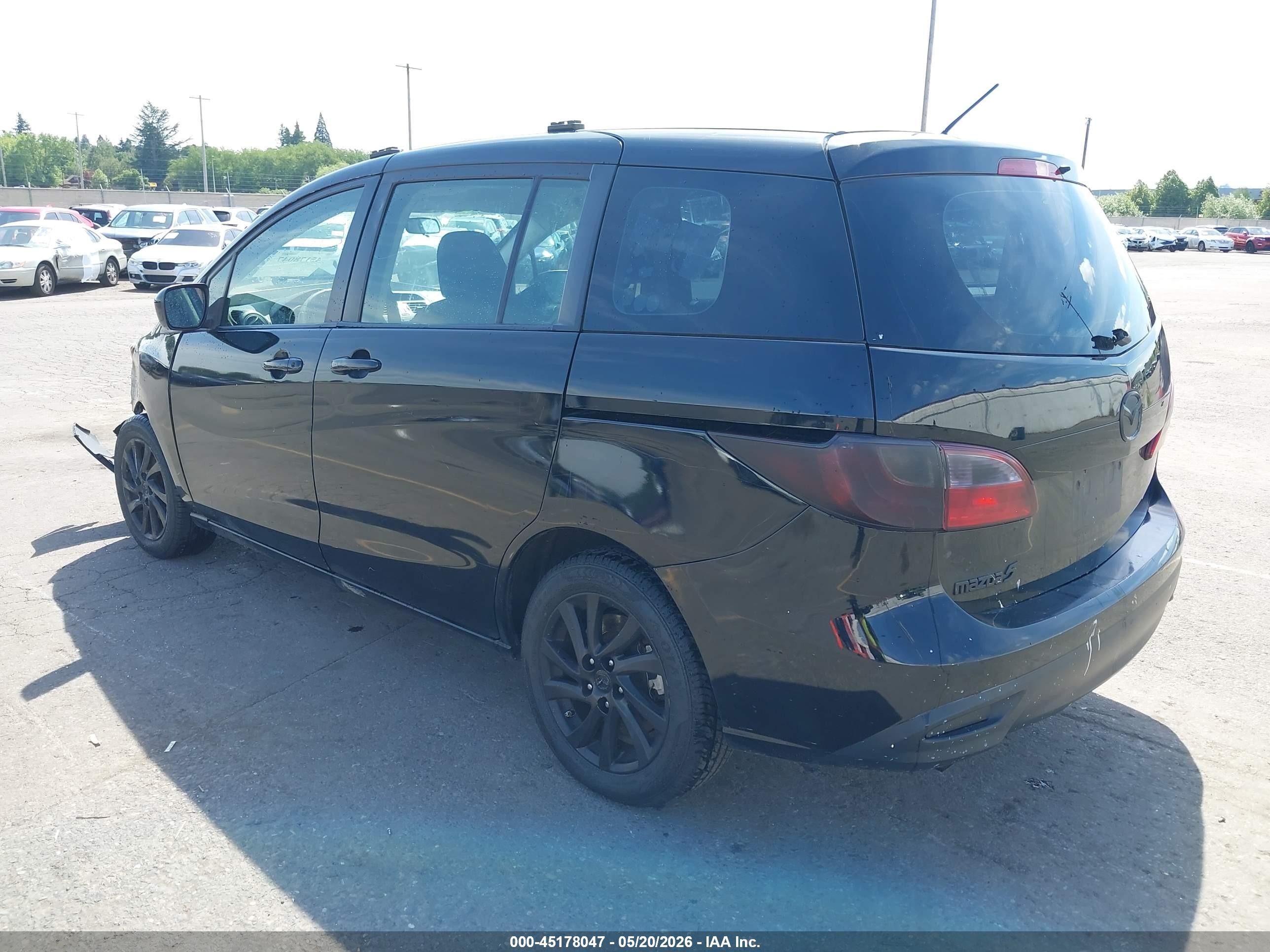 2012 Mazda Mazda5 Sport Black vin: JM1CW2BLXC0102828