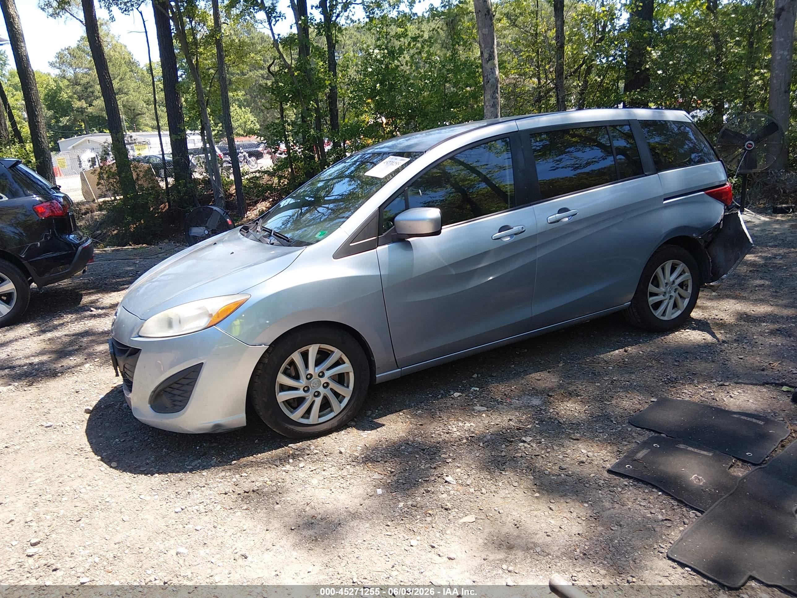 2012 Mazda Mazda5 Sport Blue vin: JM1CW2BLXC0106538