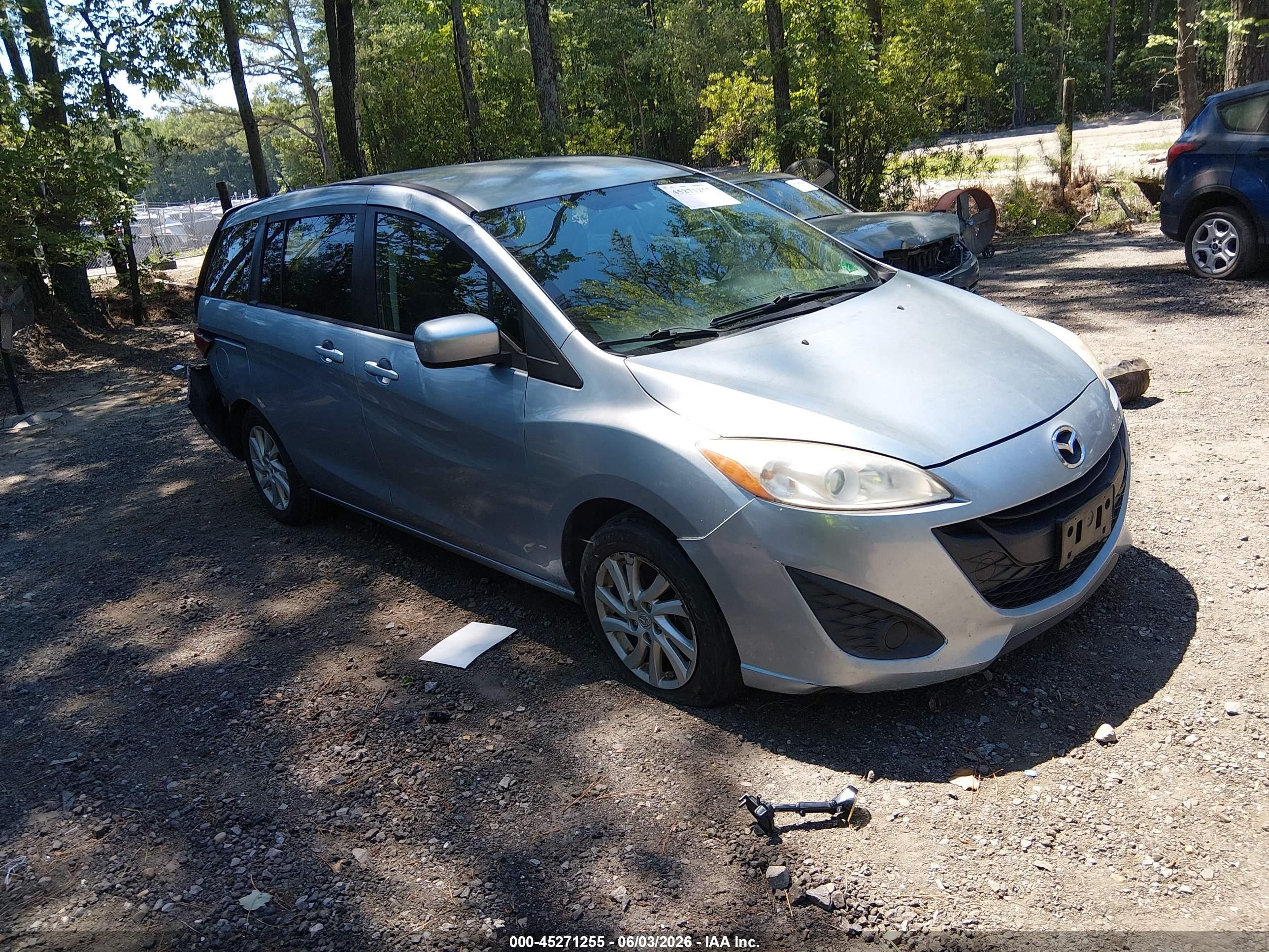 2012 Mazda Mazda5 Sport Blue vin: JM1CW2BLXC0106538