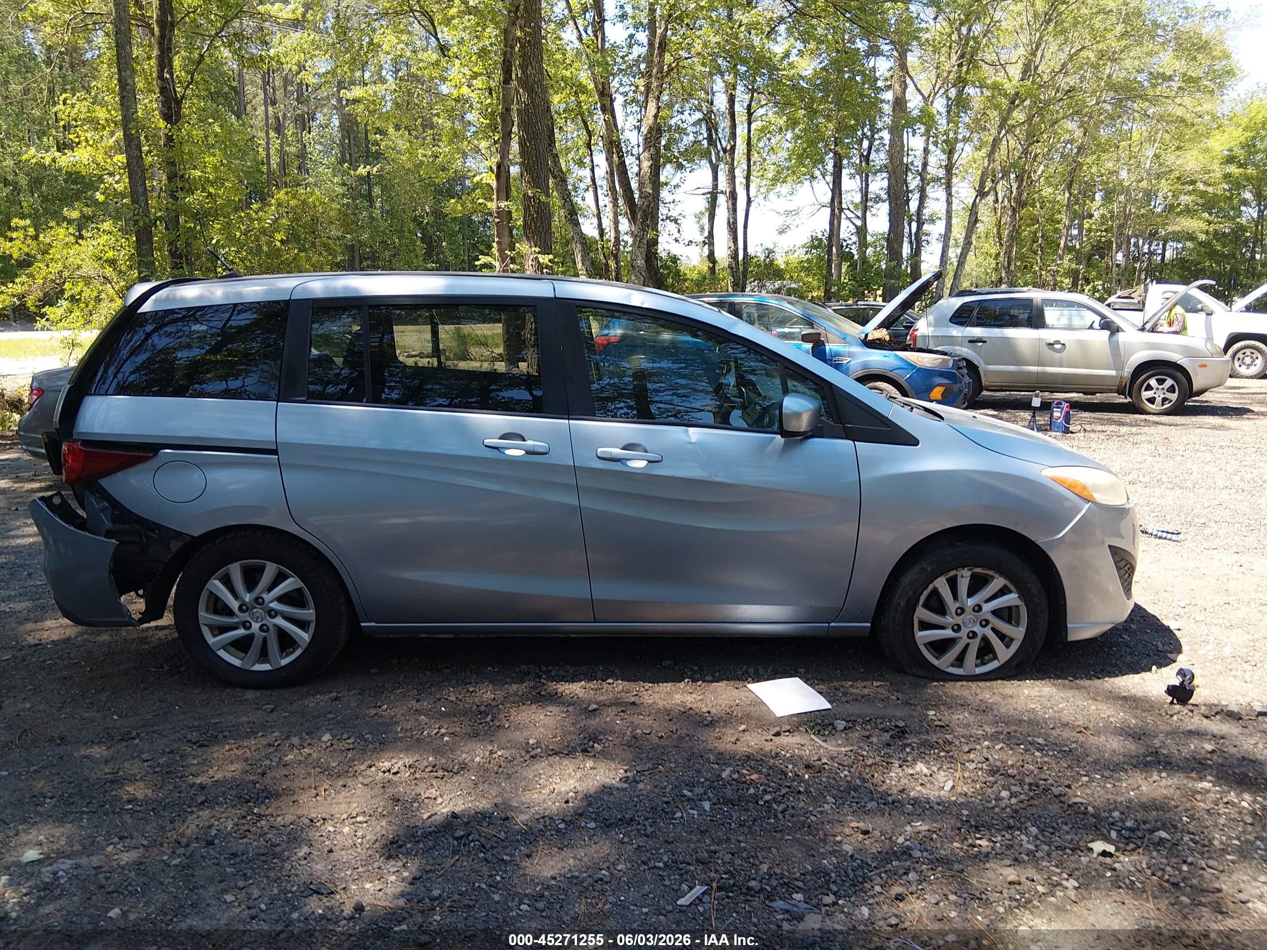 2012 Mazda Mazda5 Sport Blue vin: JM1CW2BLXC0106538