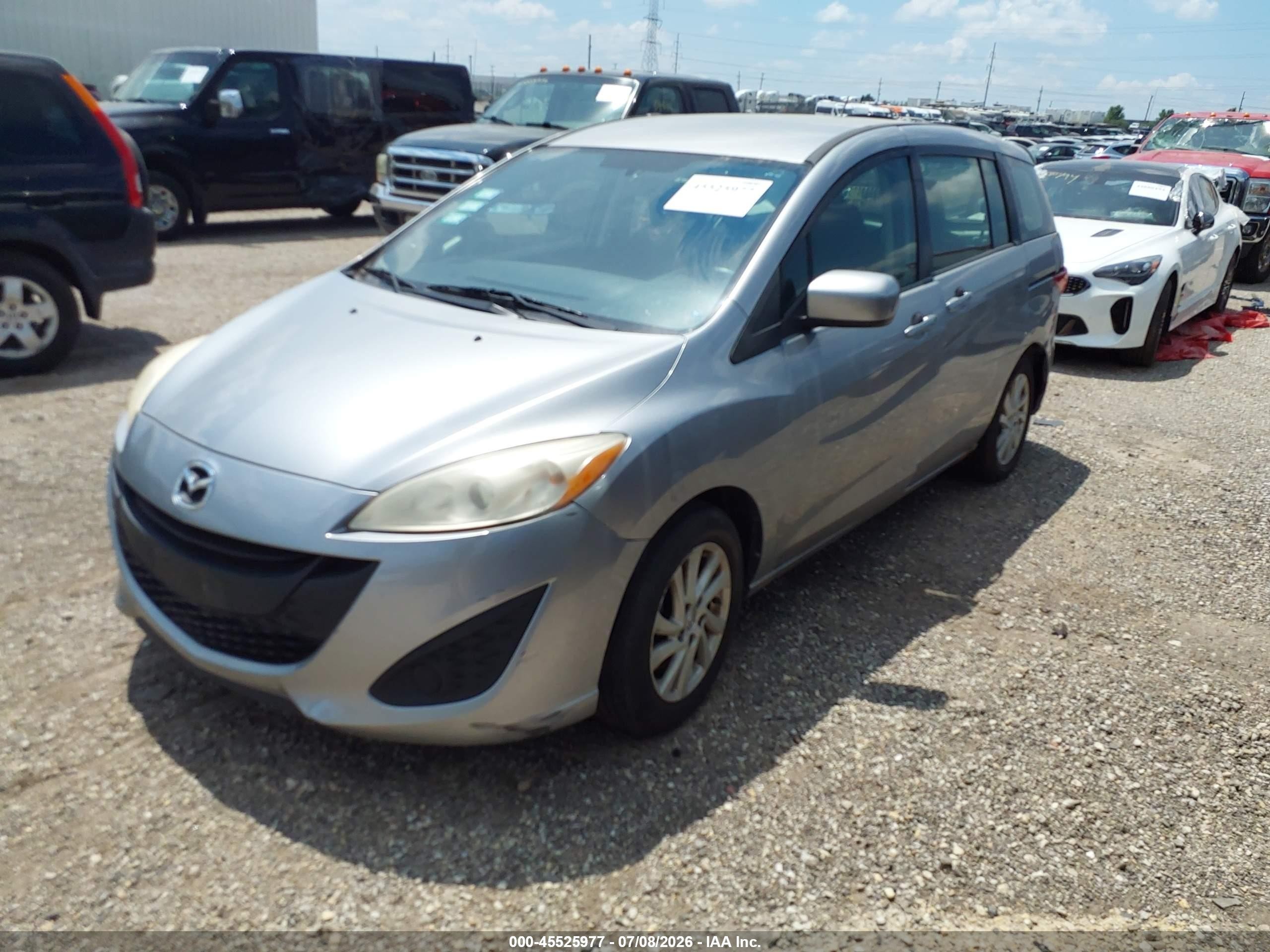 2012 Mazda Mazda5 Sport Gray vin: JM1CW2BLXC0109987