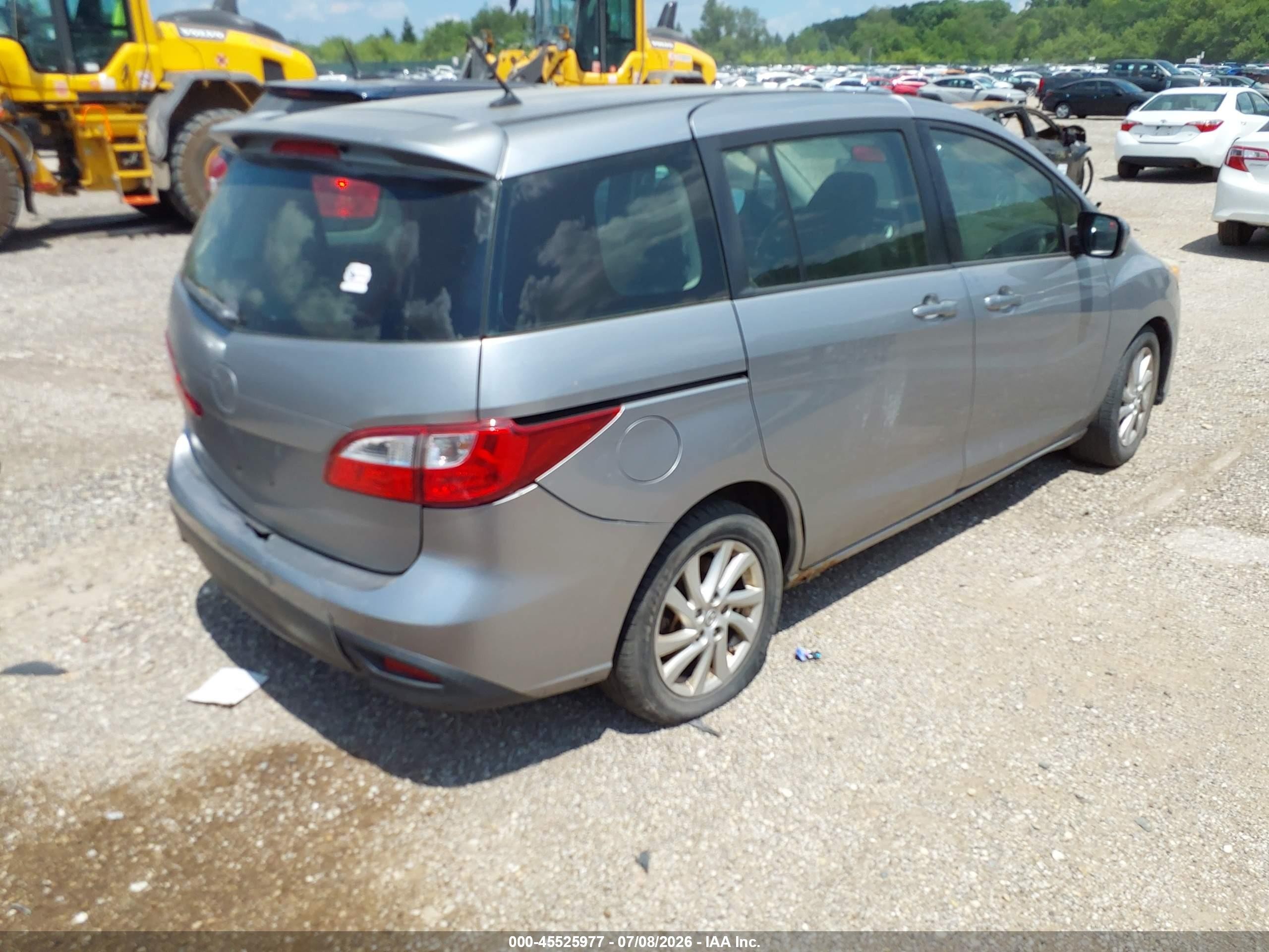 2012 Mazda Mazda5 Sport Gray vin: JM1CW2BLXC0109987