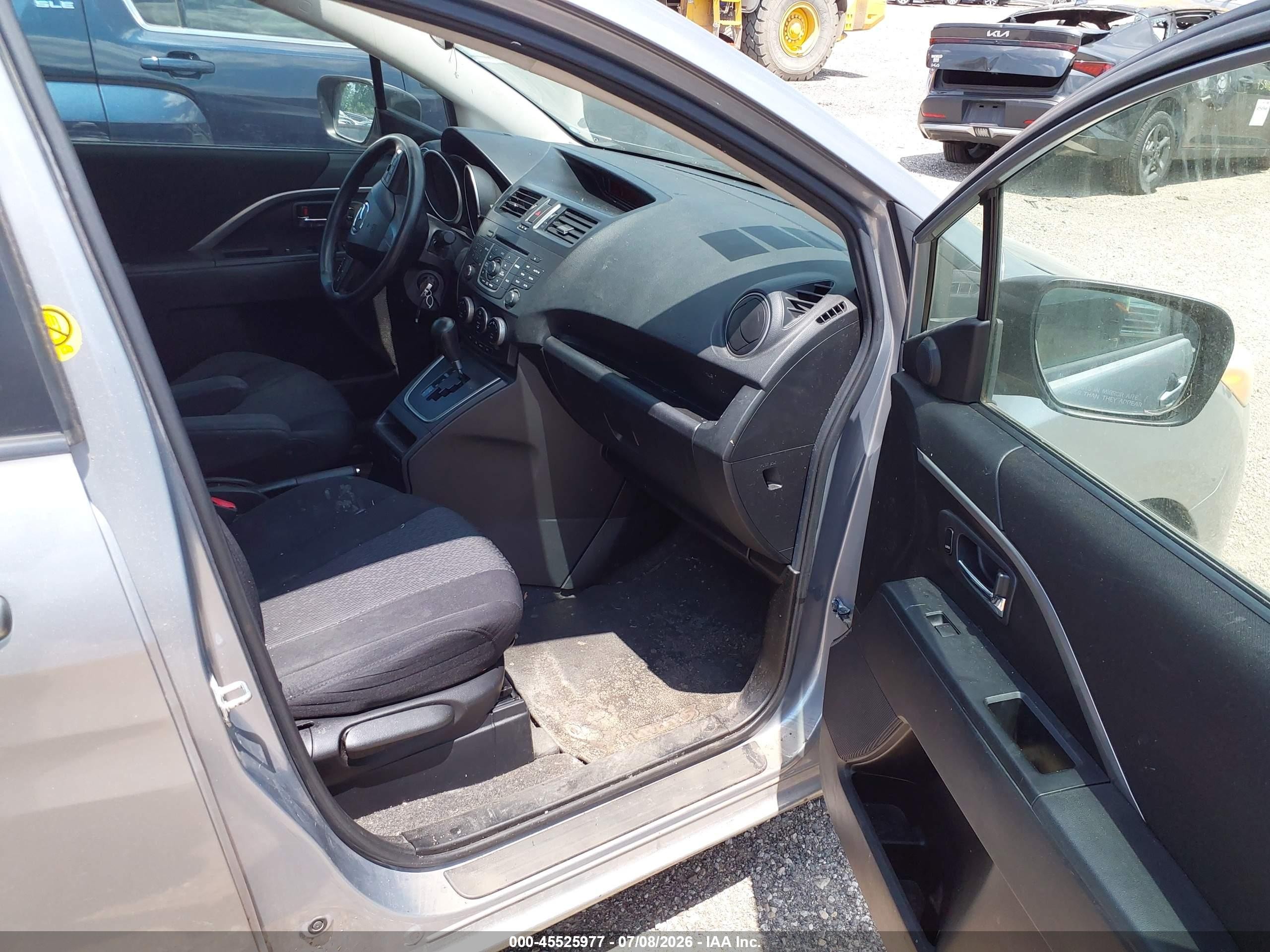 2012 Mazda Mazda5 Sport Gray vin: JM1CW2BLXC0109987