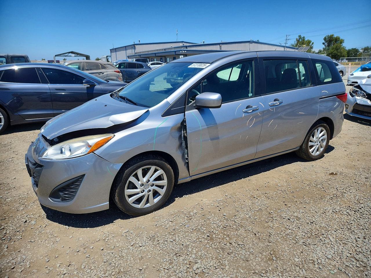 2012 Mazda 5 Silver vin: JM1CW2BLXC0112761