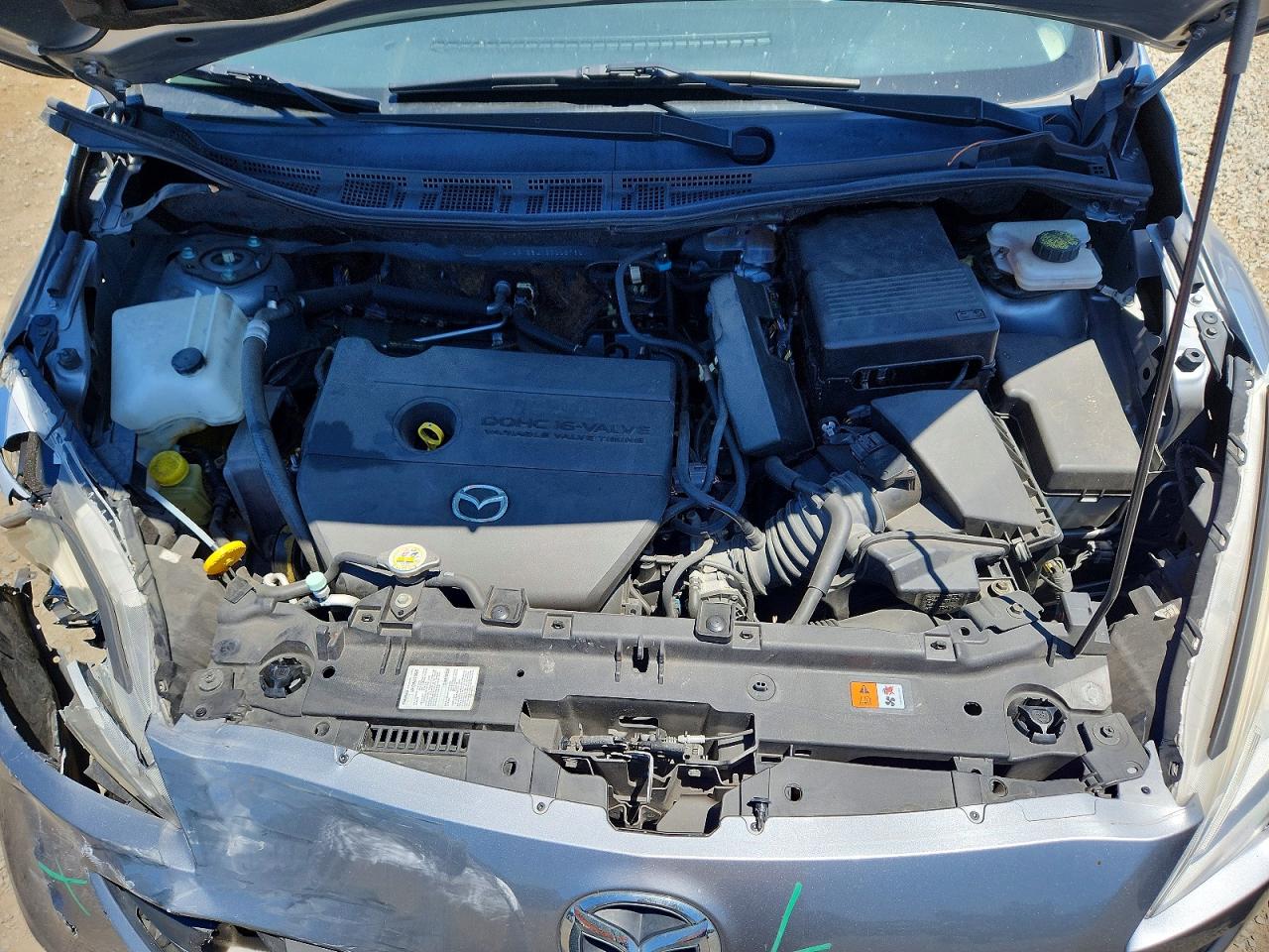 2012 Mazda 5 Silver vin: JM1CW2BLXC0112761