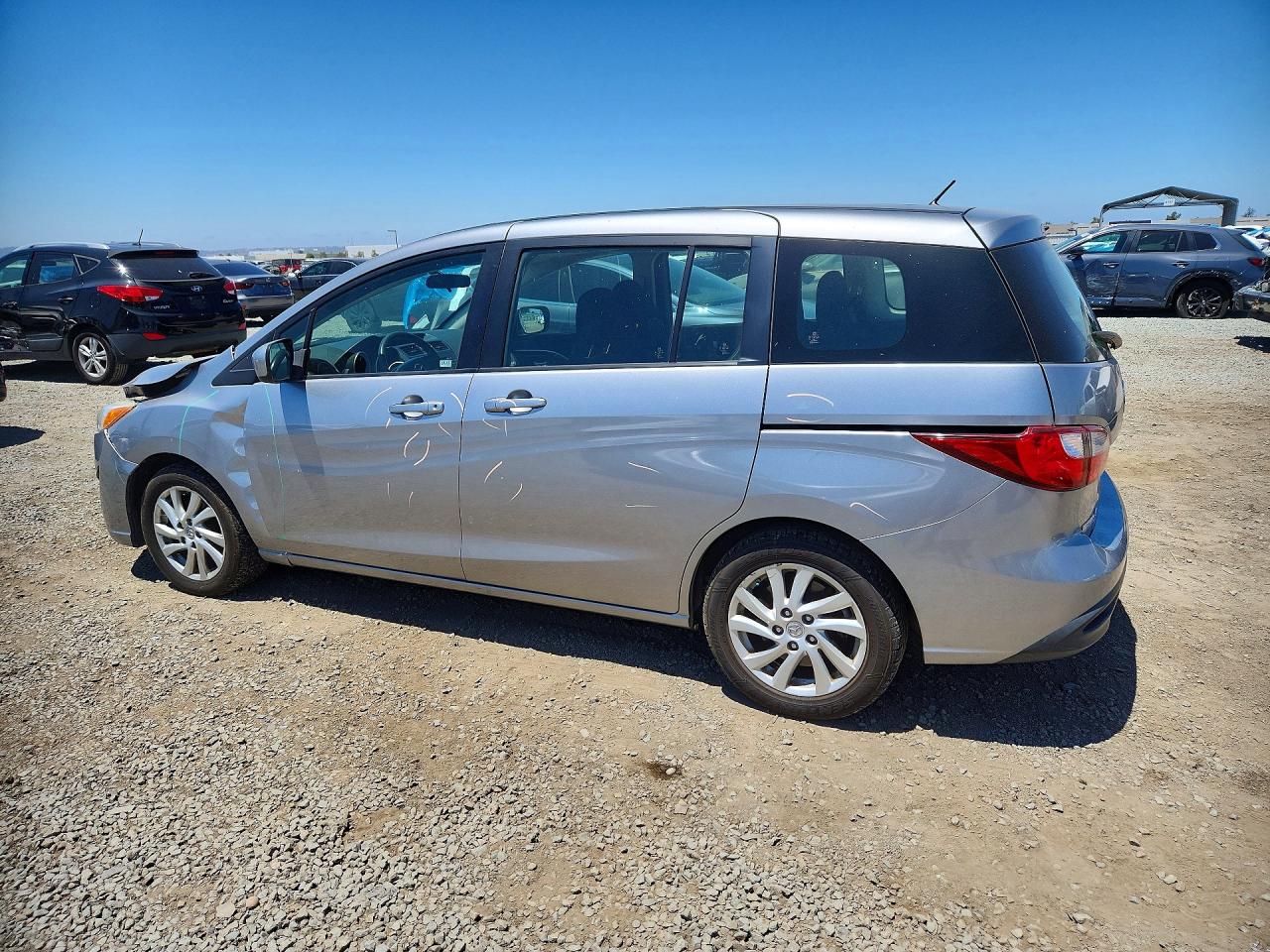 2012 Mazda 5 Silver vin: JM1CW2BLXC0112761