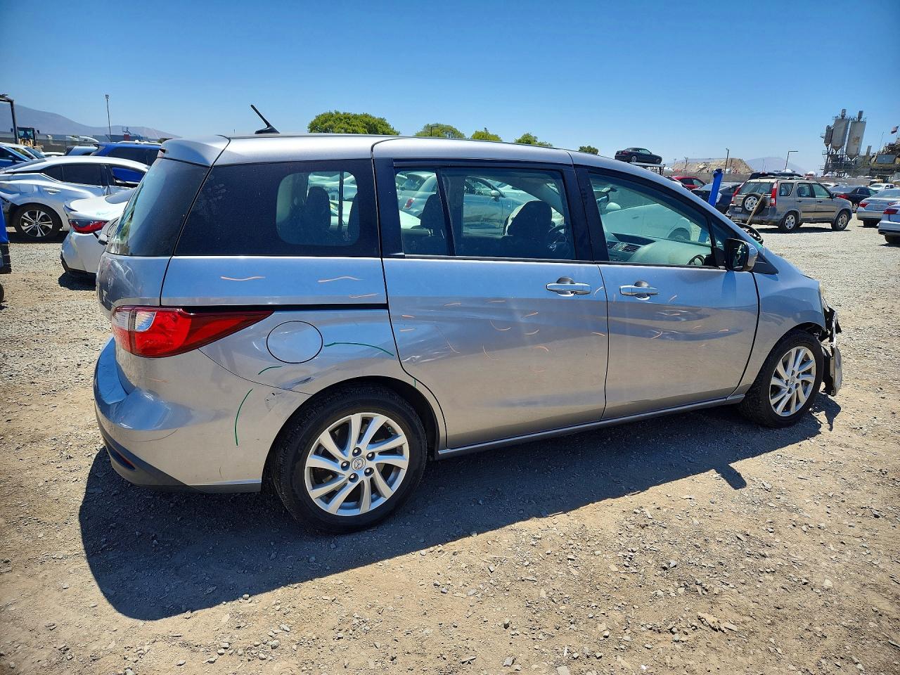 2012 Mazda 5 Silver vin: JM1CW2BLXC0112761