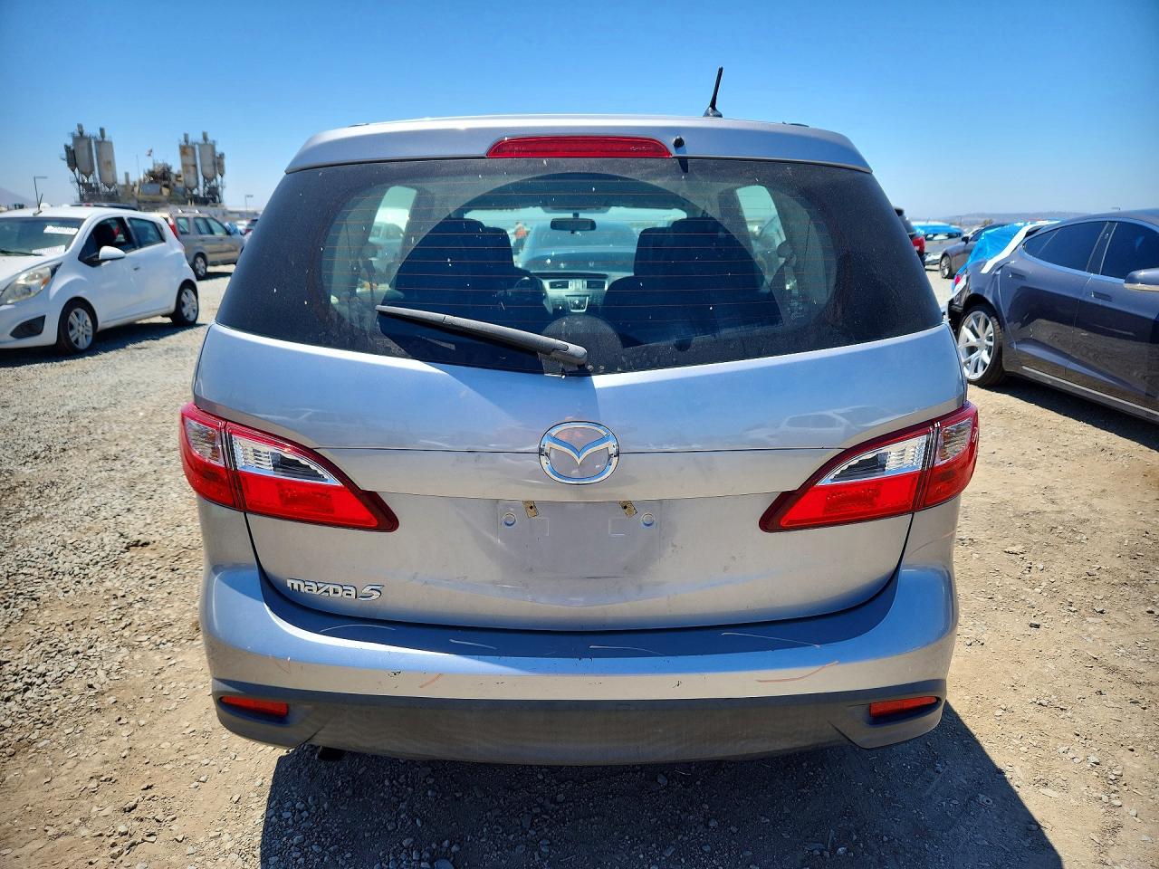 2012 Mazda 5 Silver vin: JM1CW2BLXC0112761