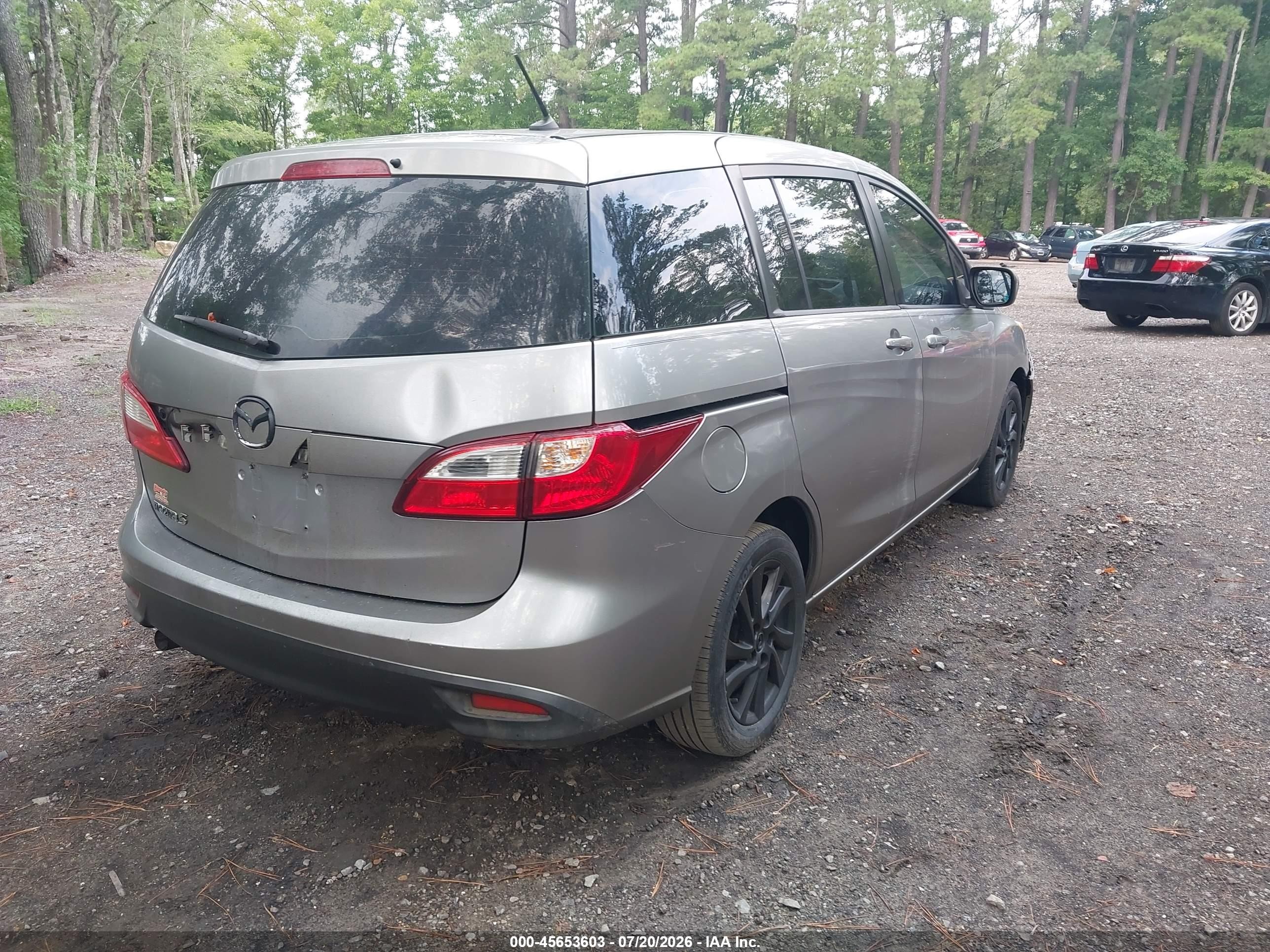 2012 Mazda Mazda5 Sport Gray vin: JM1CW2BLXC0128376