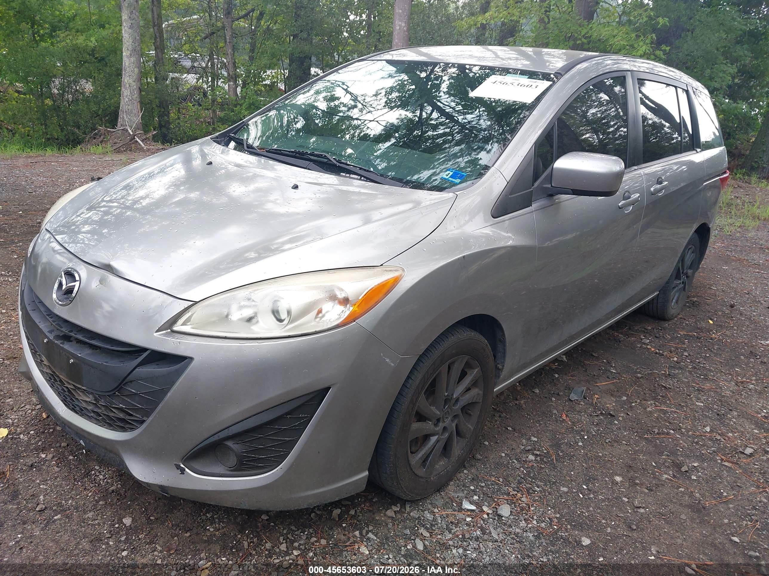 2012 Mazda Mazda5 Sport Gray vin: JM1CW2BLXC0128376