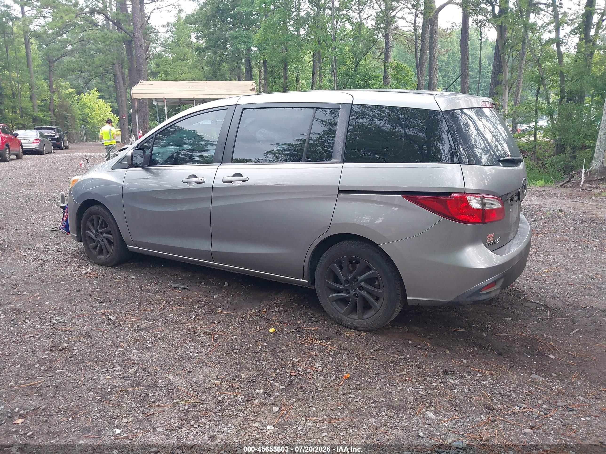 2012 Mazda Mazda5 Sport Gray vin: JM1CW2BLXC0128376