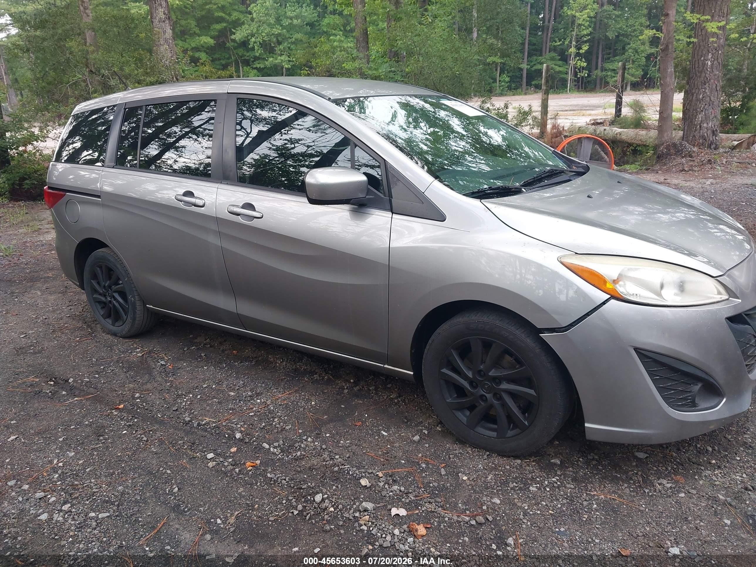 2012 Mazda Mazda5 Sport Gray vin: JM1CW2BLXC0128376