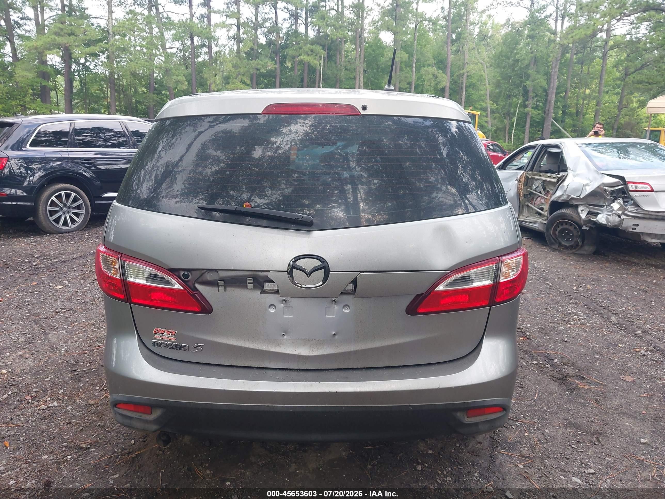 2012 Mazda Mazda5 Sport Gray vin: JM1CW2BLXC0128376