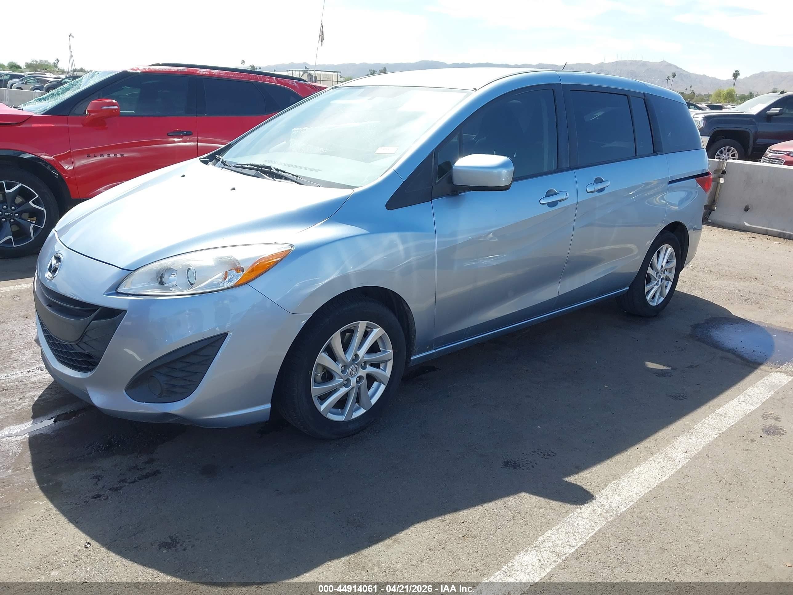 2012 Mazda Mazda5 Sport Blue vin: JM1CW2BLXC0130046