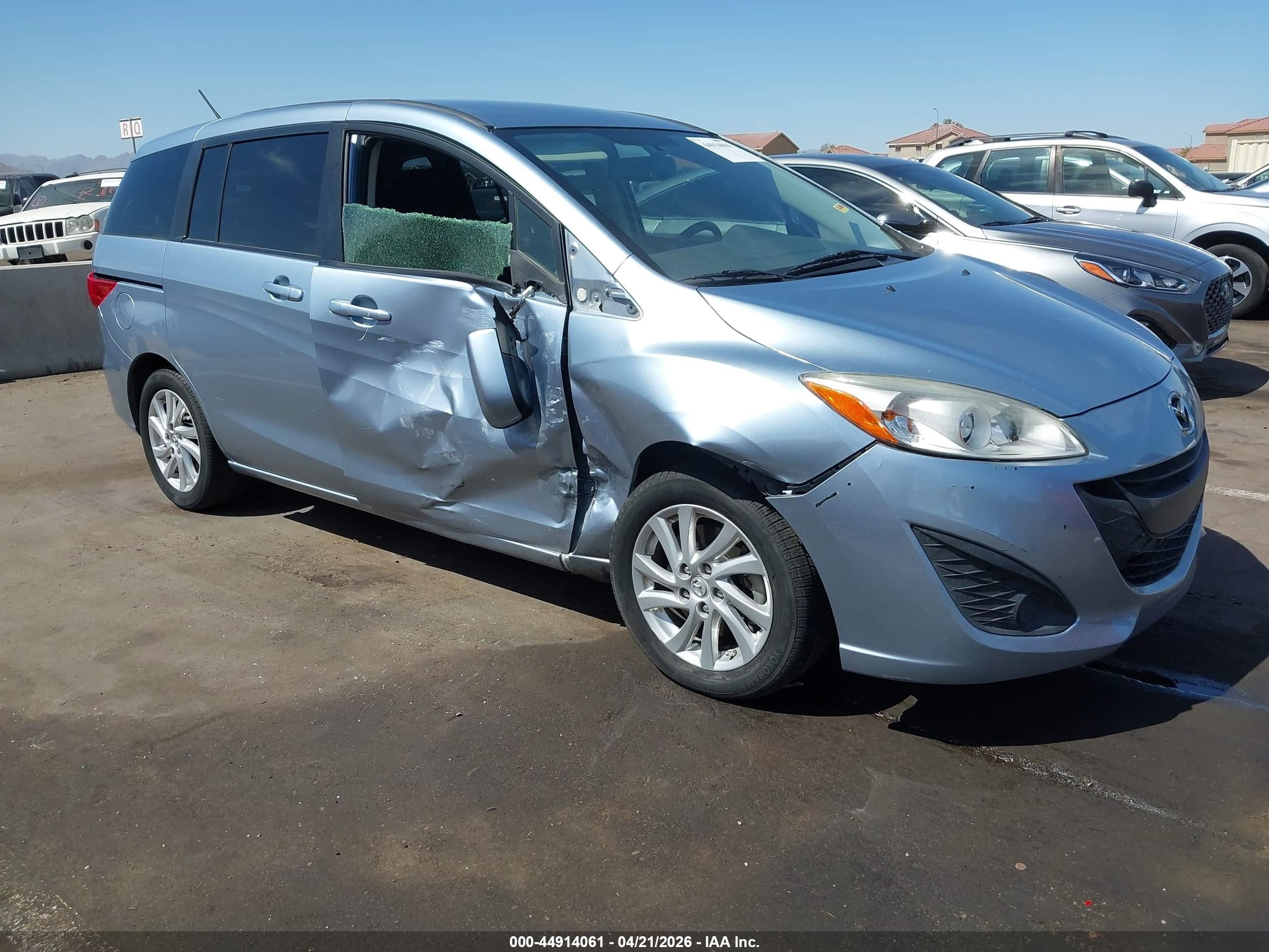 2012 Mazda Mazda5 Sport Blue vin: JM1CW2BLXC0130046