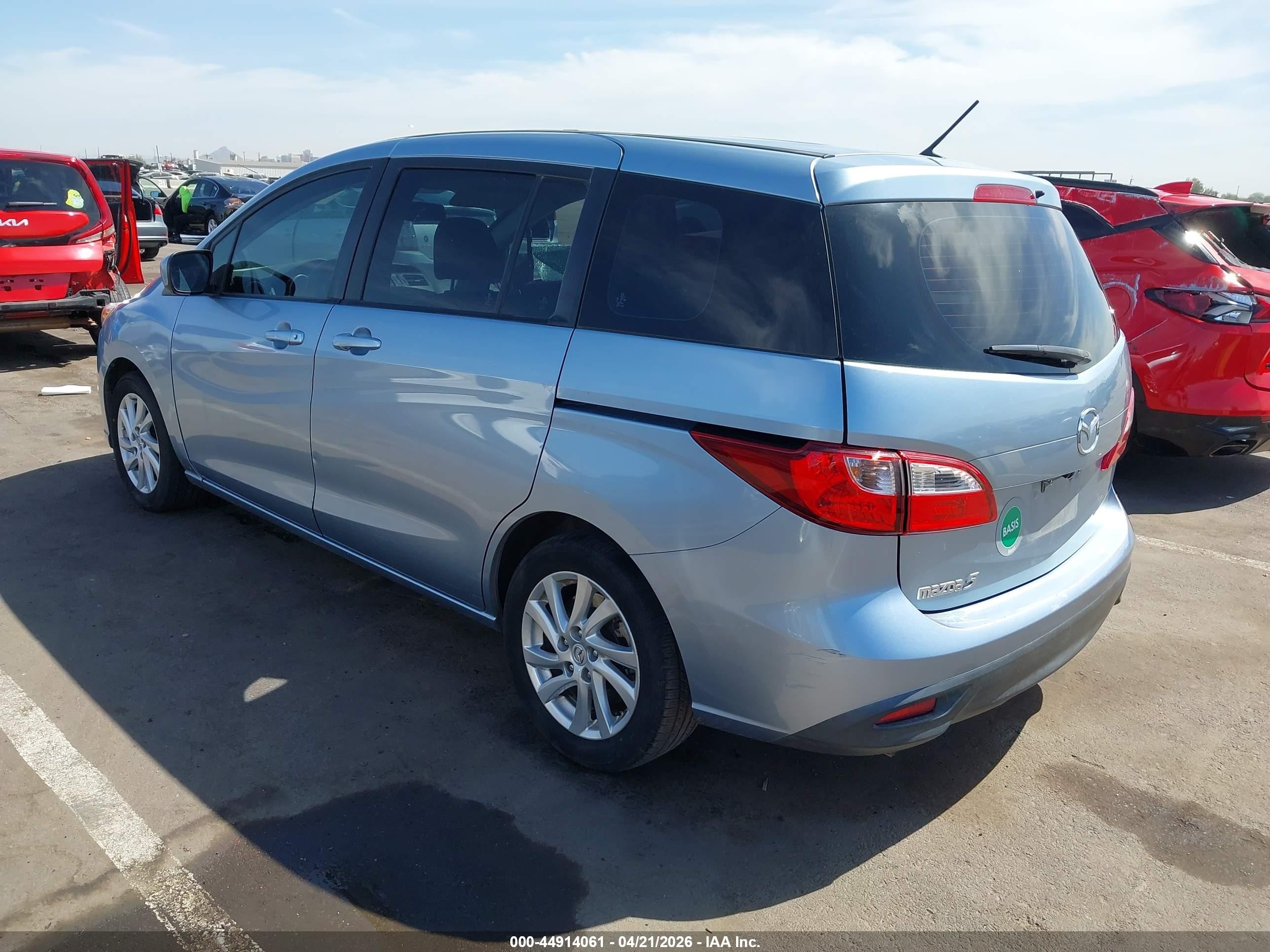 2012 Mazda Mazda5 Sport Blue vin: JM1CW2BLXC0130046