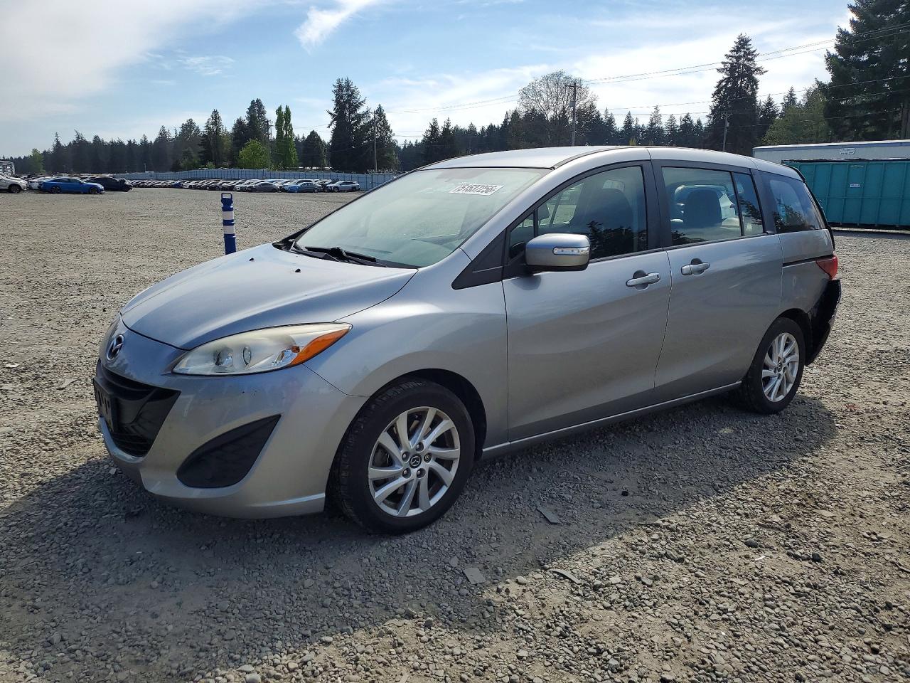 2014 Mazda 5 Sport Silver vin: JM1CW2BLXE0164703