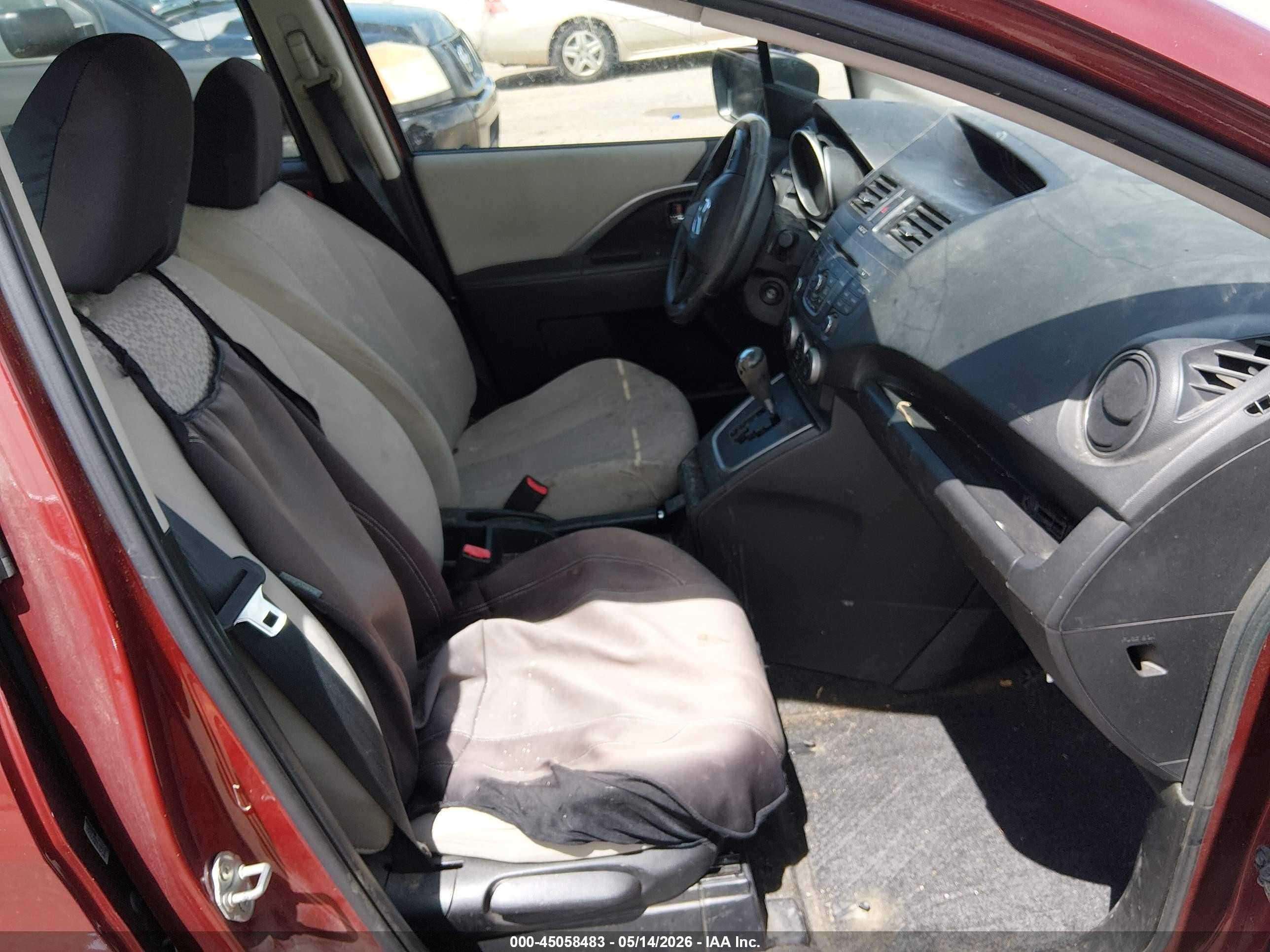 2012 Mazda Mazda5 Touring Red vin: JM1CW2CL0C0127980