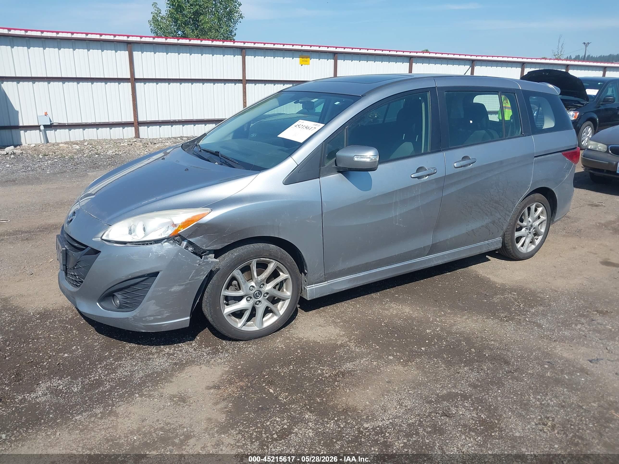 2013 Mazda Mazda5 Touring Silver vin: JM1CW2CL0D0147518