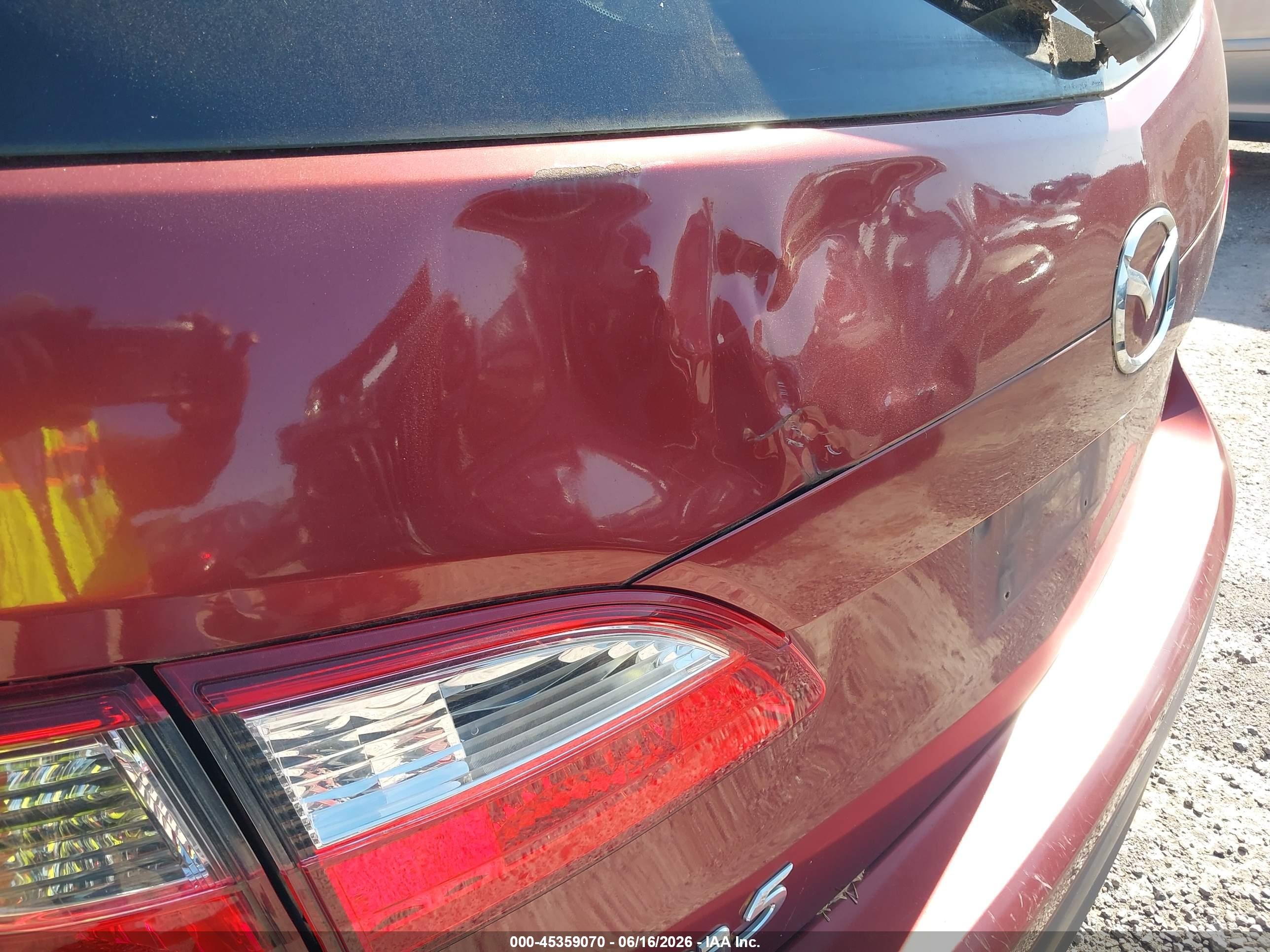 2012 Mazda Mazda5 Touring Maroon vin: JM1CW2CL1C0106815