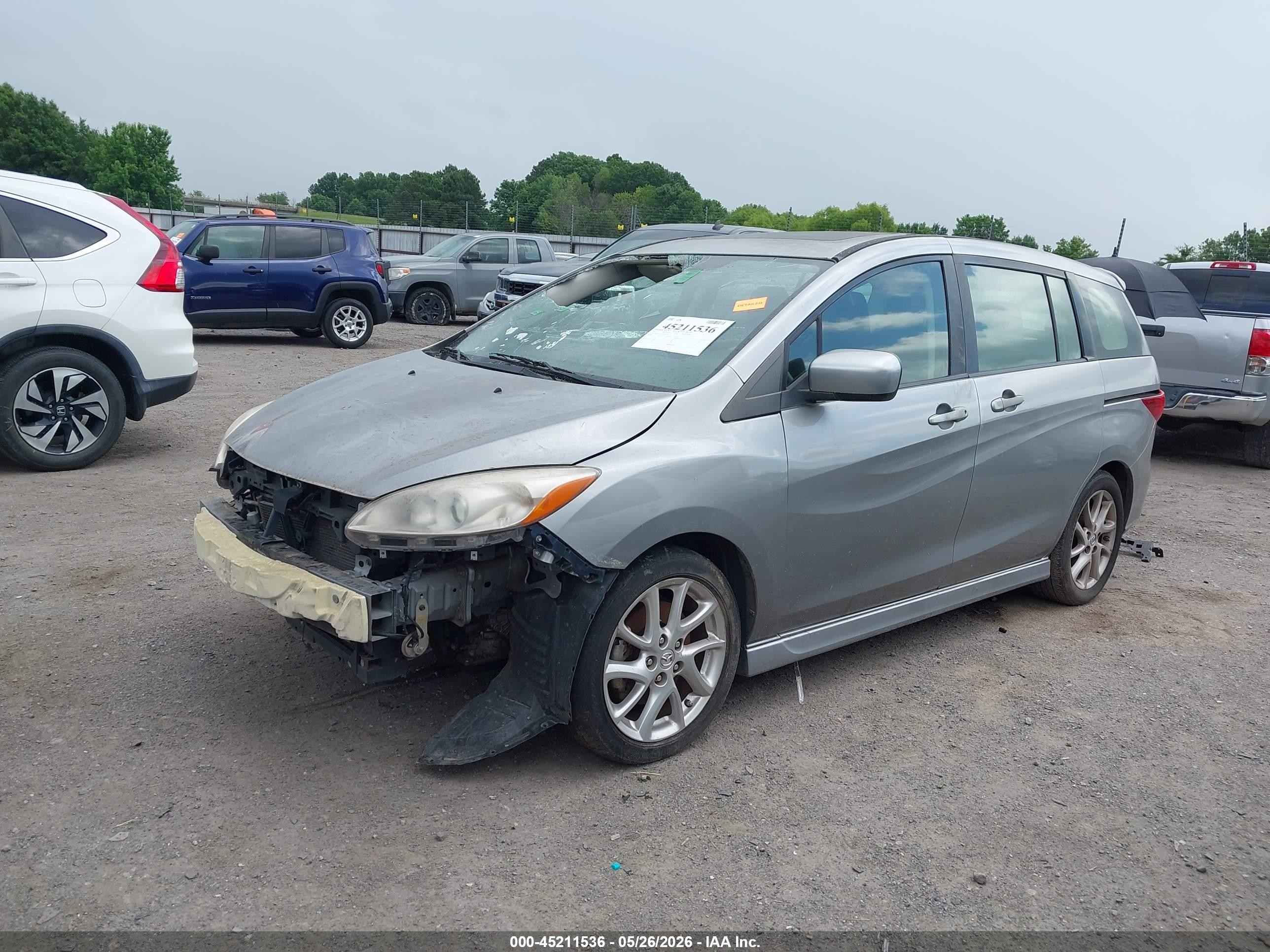2012 Mazda Mazda5 Touring Gray vin: JM1CW2CL2C0144263