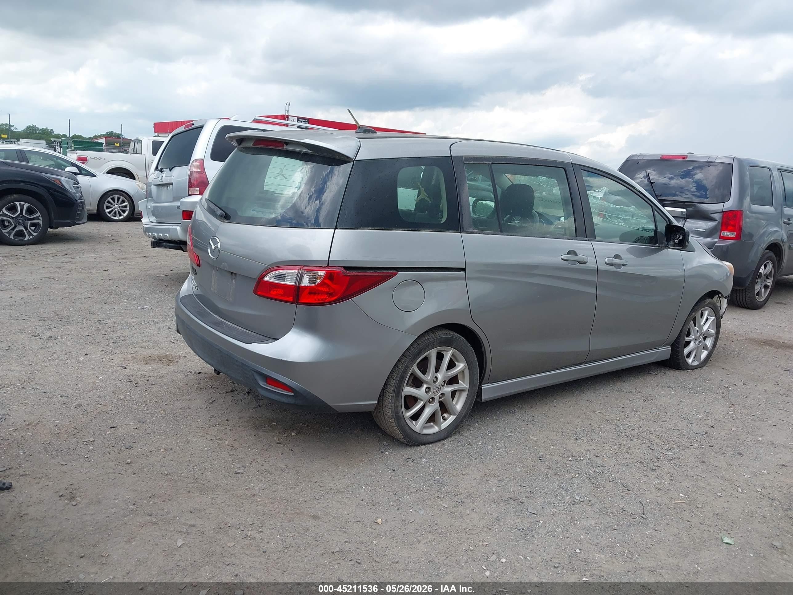 2012 Mazda Mazda5 Touring Gray vin: JM1CW2CL2C0144263