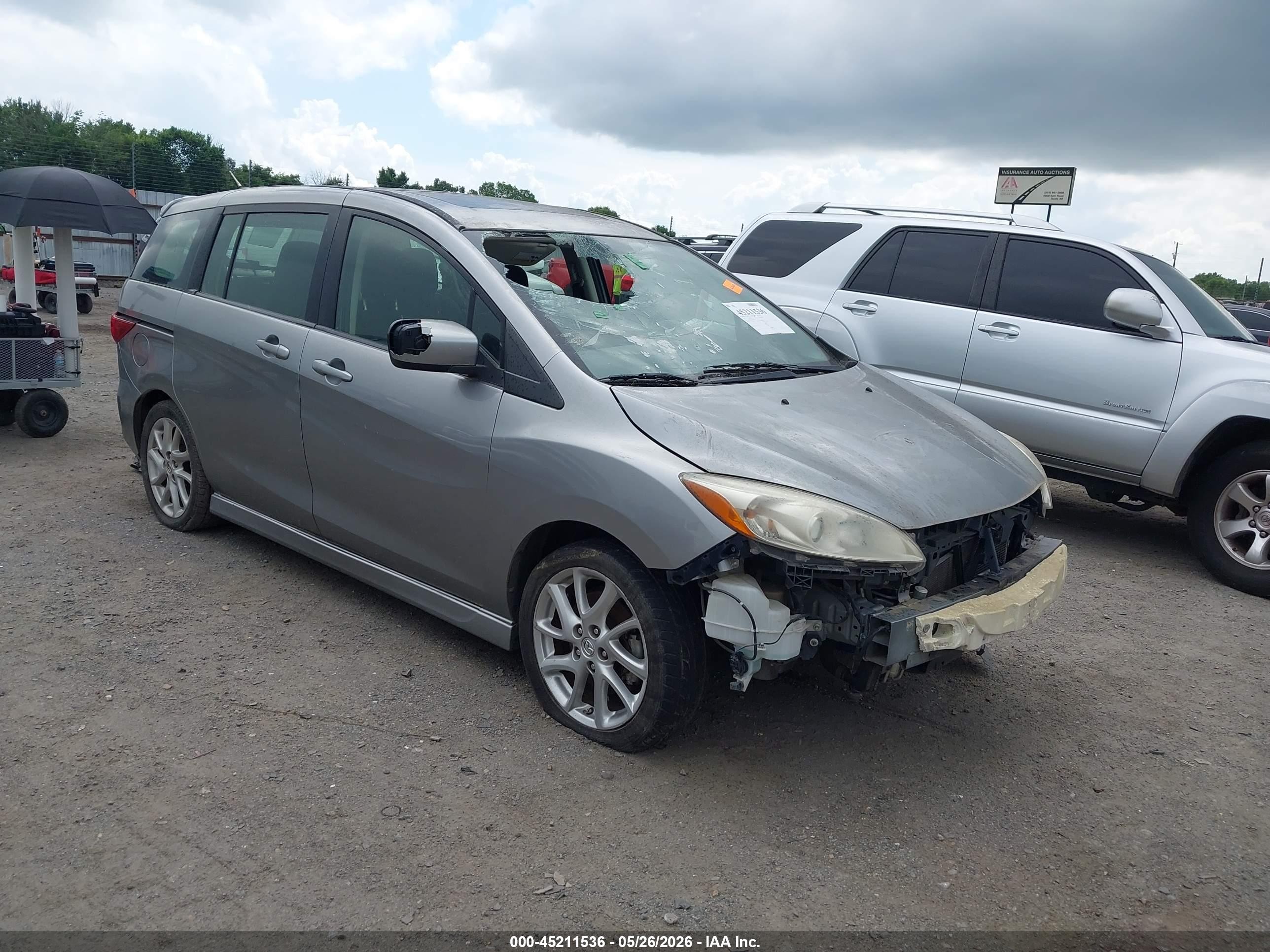 2012 Mazda Mazda5 Touring Серый vin: JM1CW2CL2C0144263